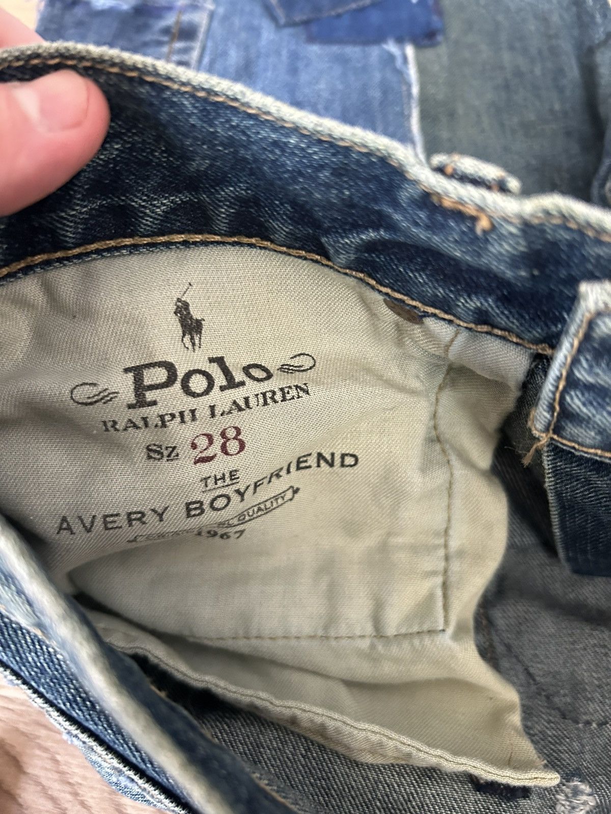 Polo Ralph Lauren Polo Ralph Lauren Patchwork Denim Pants Jeans Blue Size US 30 / EU 46 - 4 Thumbnail