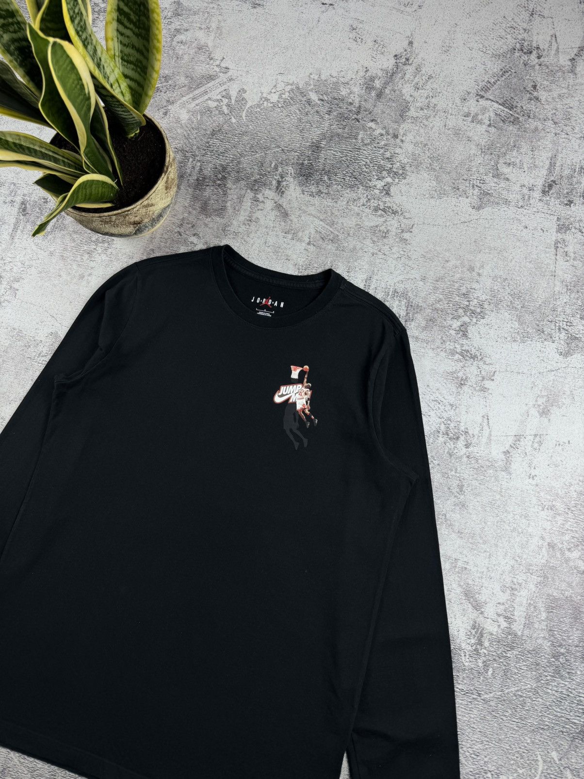 Nike Air Michael Jordan Jump Man Basketball Longsleeve T Shirt Tee Size US L / EU 52-54 / 3 - 10 Thumbnail