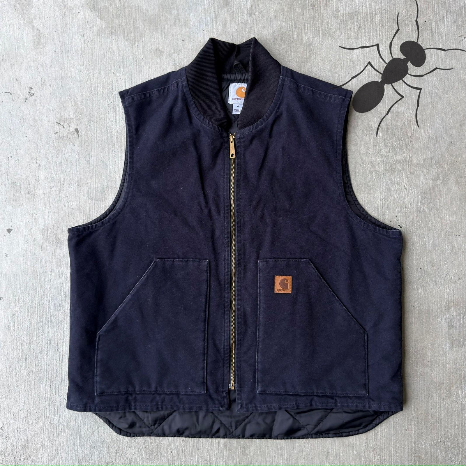 Carhartt × Vintage Carhartt V02 MDT blue work wear vest Size US XL / EU 56 / 4 - 1 Thumbnail