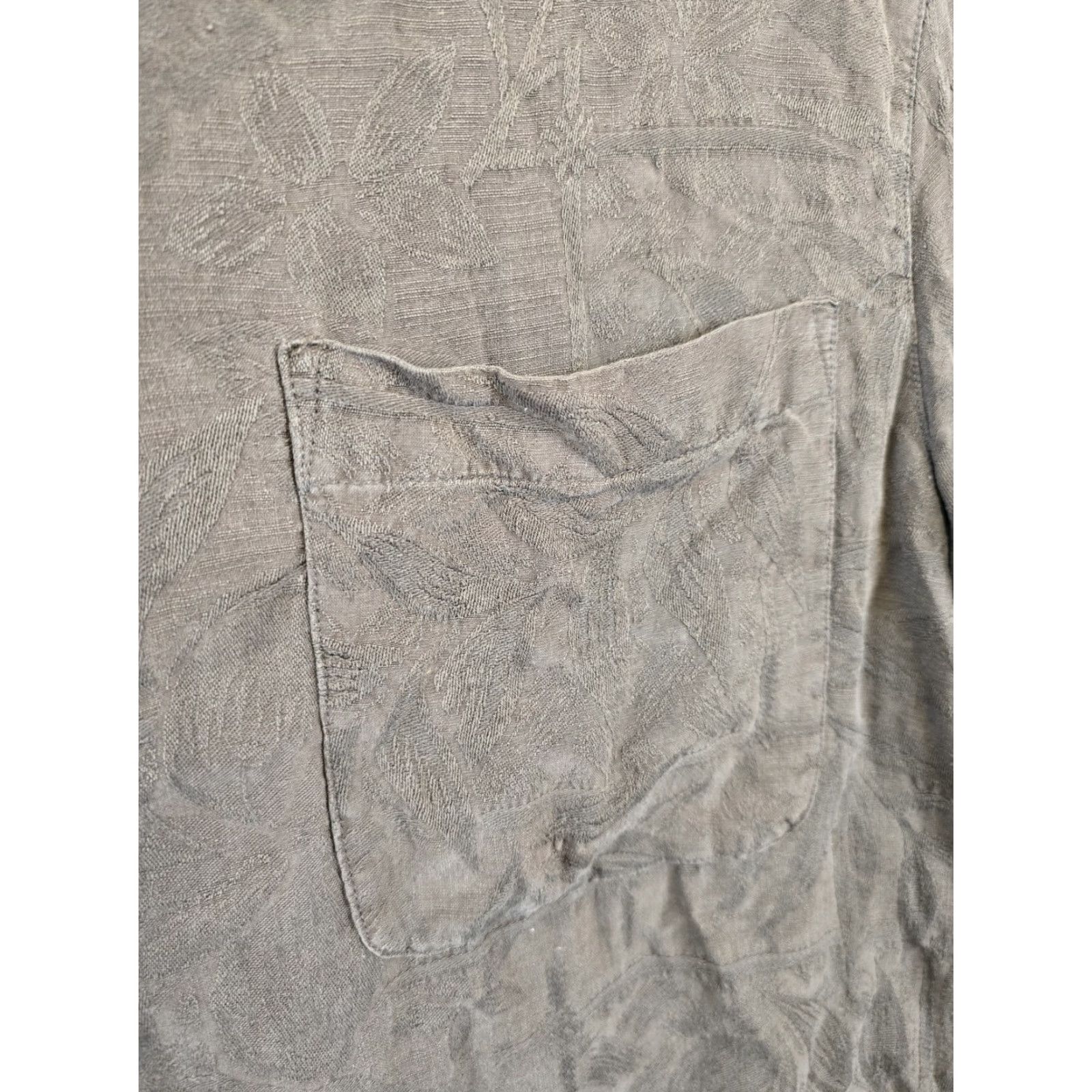 Vintage Caribbean Joe Men’s Silk Hawaiian Shirt - Brown - Size XL - Tropical Pattern, Short Sleeve, Button-Up, Collared, Travel, Casual, 90s? Size US XL / EU 56 / 4 - 3 Thumbnail