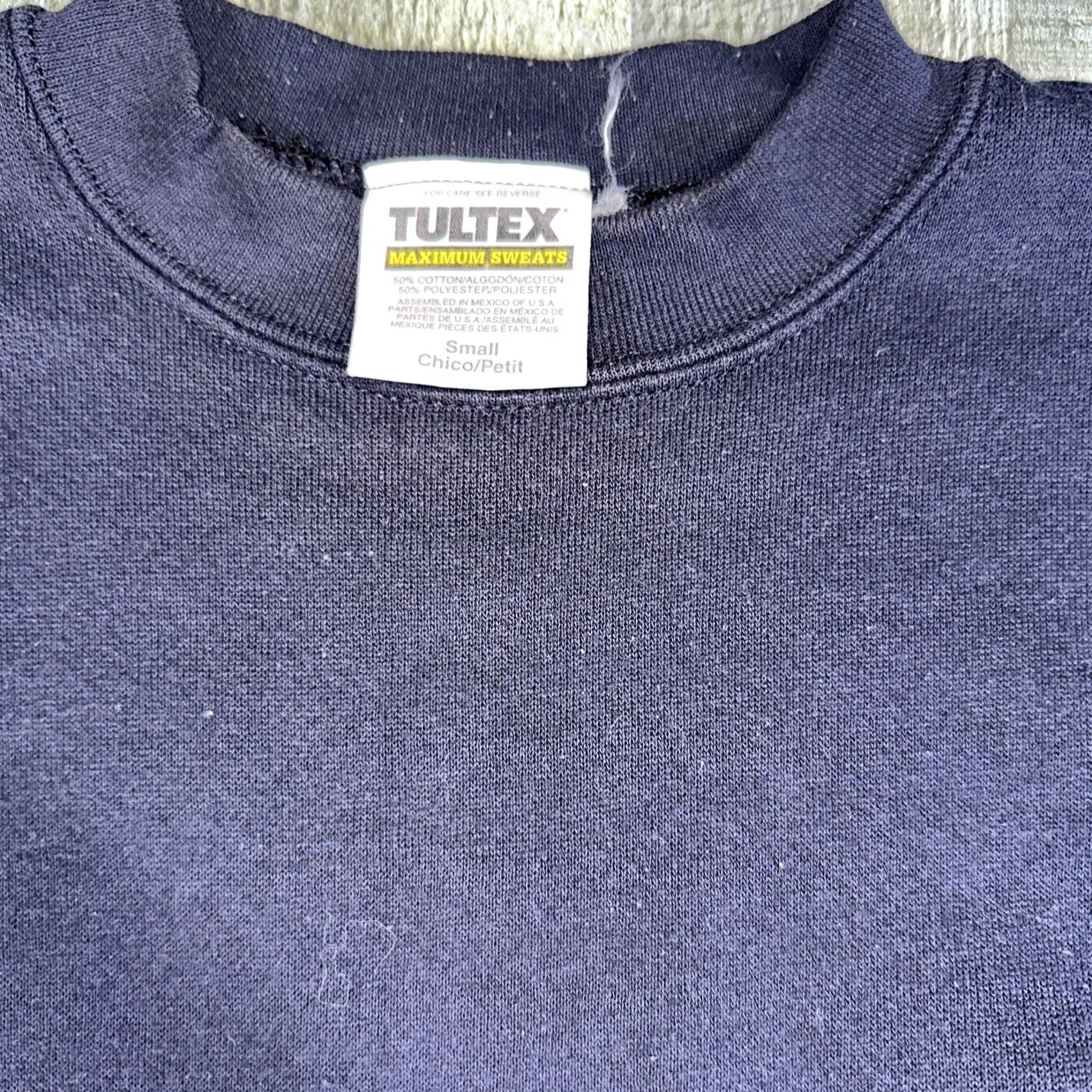 Tultex VINTAGE Tultex Men’s Crewneck Sweater Black Small Pullover Crew Neck Shirt (S) Mens Size US S / EU 44-46 / 1 - 2 Thumbnail