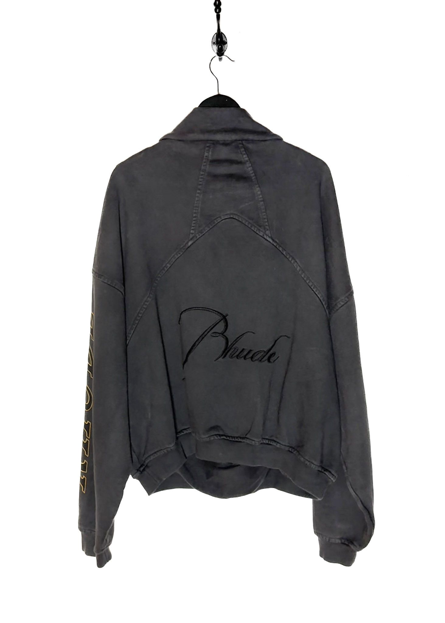 Rhude Rhude Grey Quarter Zip Logo Los Angeles Lakers Sweatshirt Size US M / EU 48-50 / 2 - 3 Thumbnail