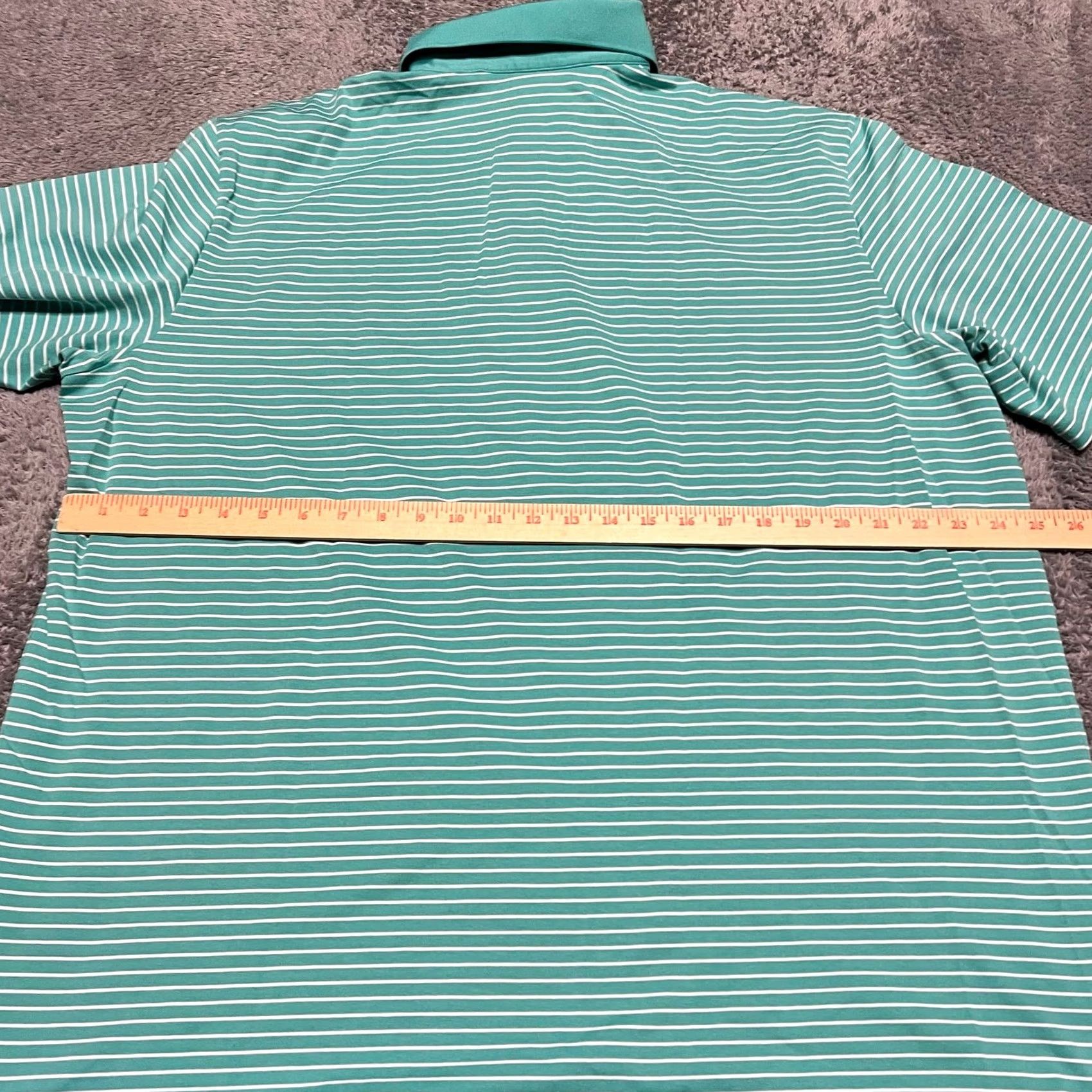 Polo Ralph Lauren Polo Ralph Lauren Polo Shirt Mens XXL Green Striped Performance Polo Golf Shirt Mens XXL Green Striped Performance Size US XXL / EU 58 / 5 - 4 Thumbnail