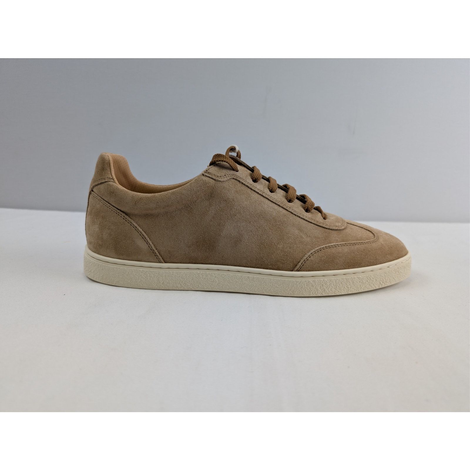 Brunello Cucinelli o1rshd1 'Coda di Rondine' suede sneakers in taupe/brown Size US 11 / EU 44 - 4 Thumbnail