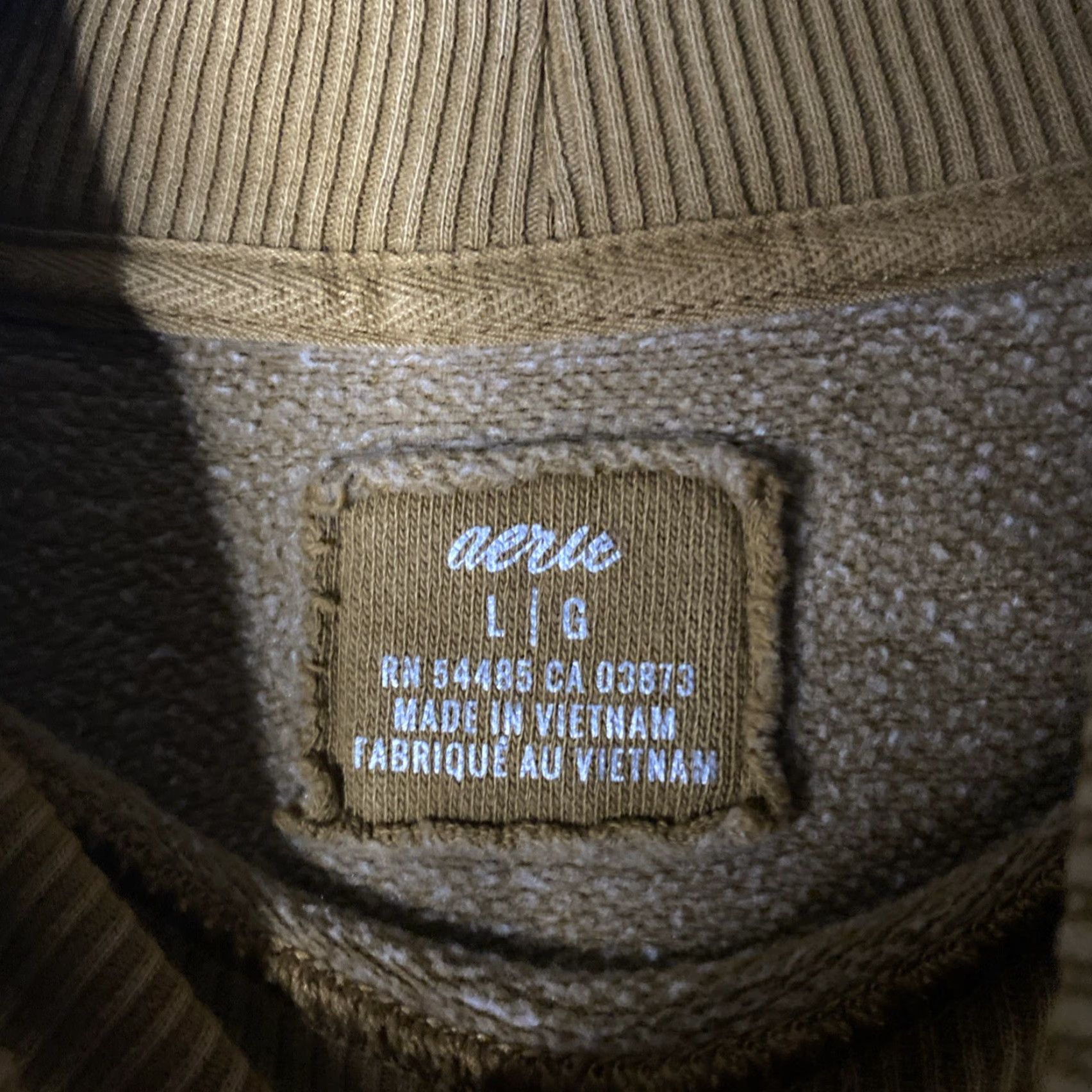 Vintage Womens Aerie Sweatshirt Pullover Mock Neck Knit Brown Size L Oversized Pockets Casual Activewear Travel 90s College Mens Womens Size L / US 10 / IT 46 - 5 Thumbnail