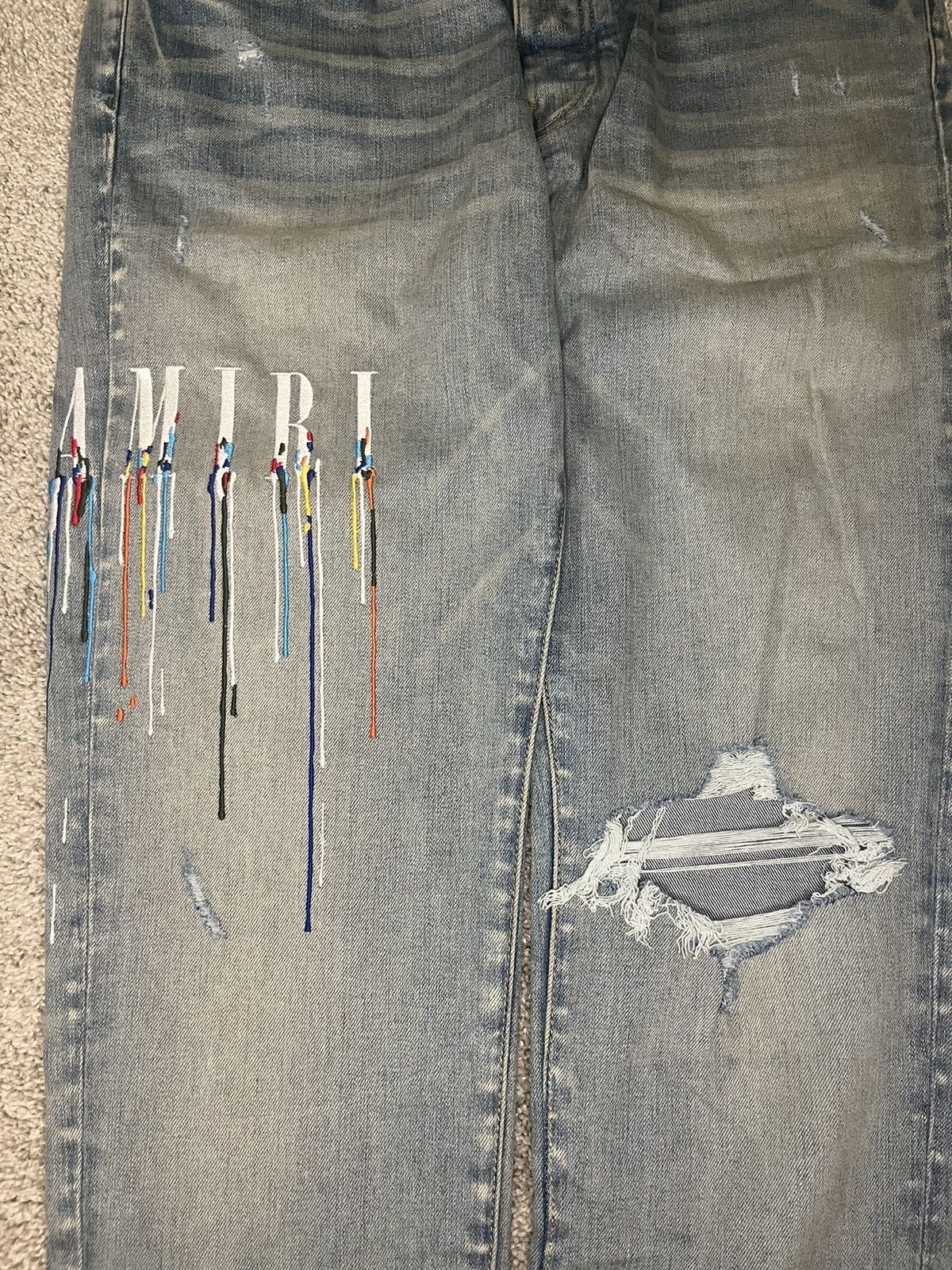 Amiri Amiri Paint Drip Core Logo Jeans Size US 38 / EU 54 - 3 Thumbnail