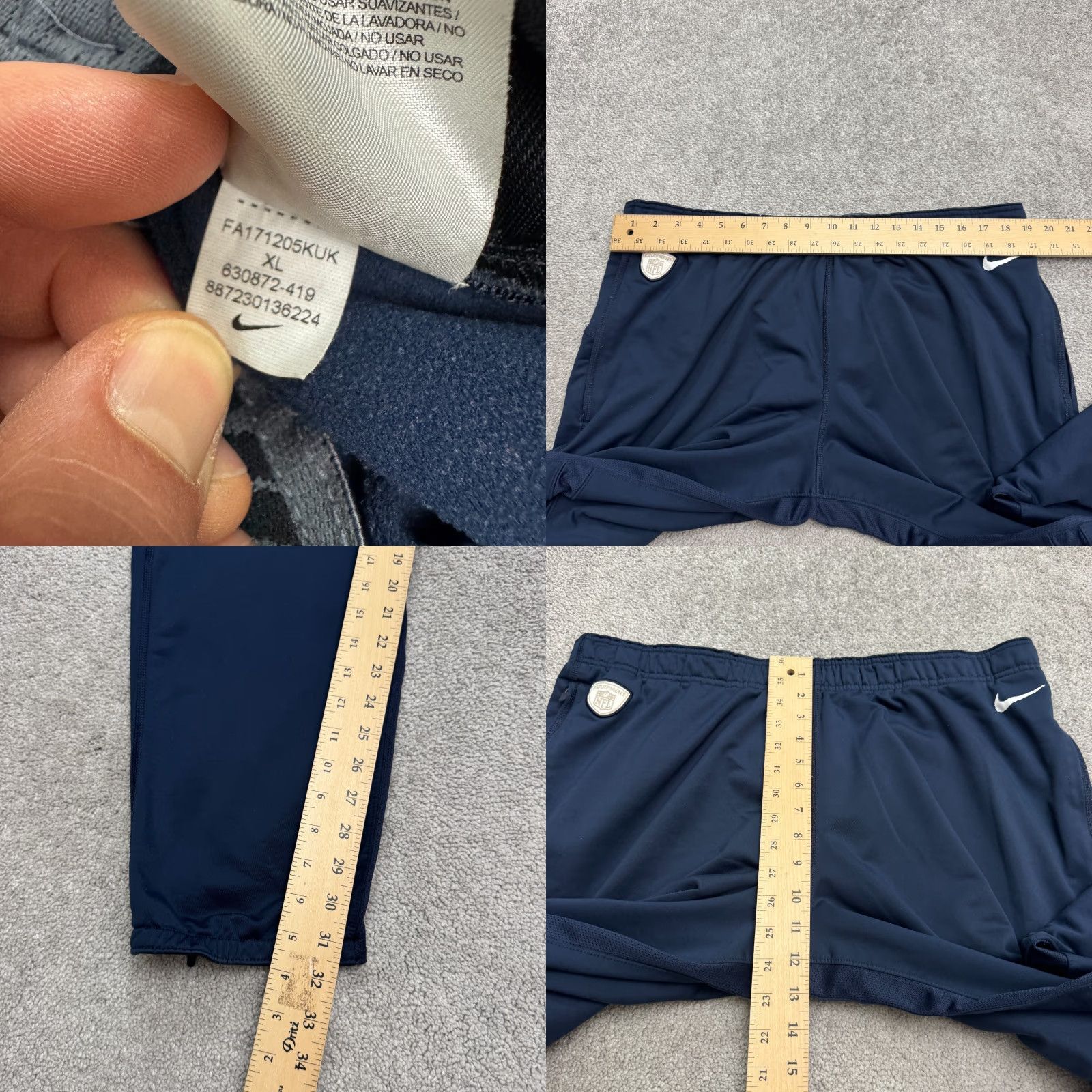 Nike Nike Dri-Fit Equipment Training Track Pants Men XL Blue Size US 36 / EU 52 - 10 Thumbnail