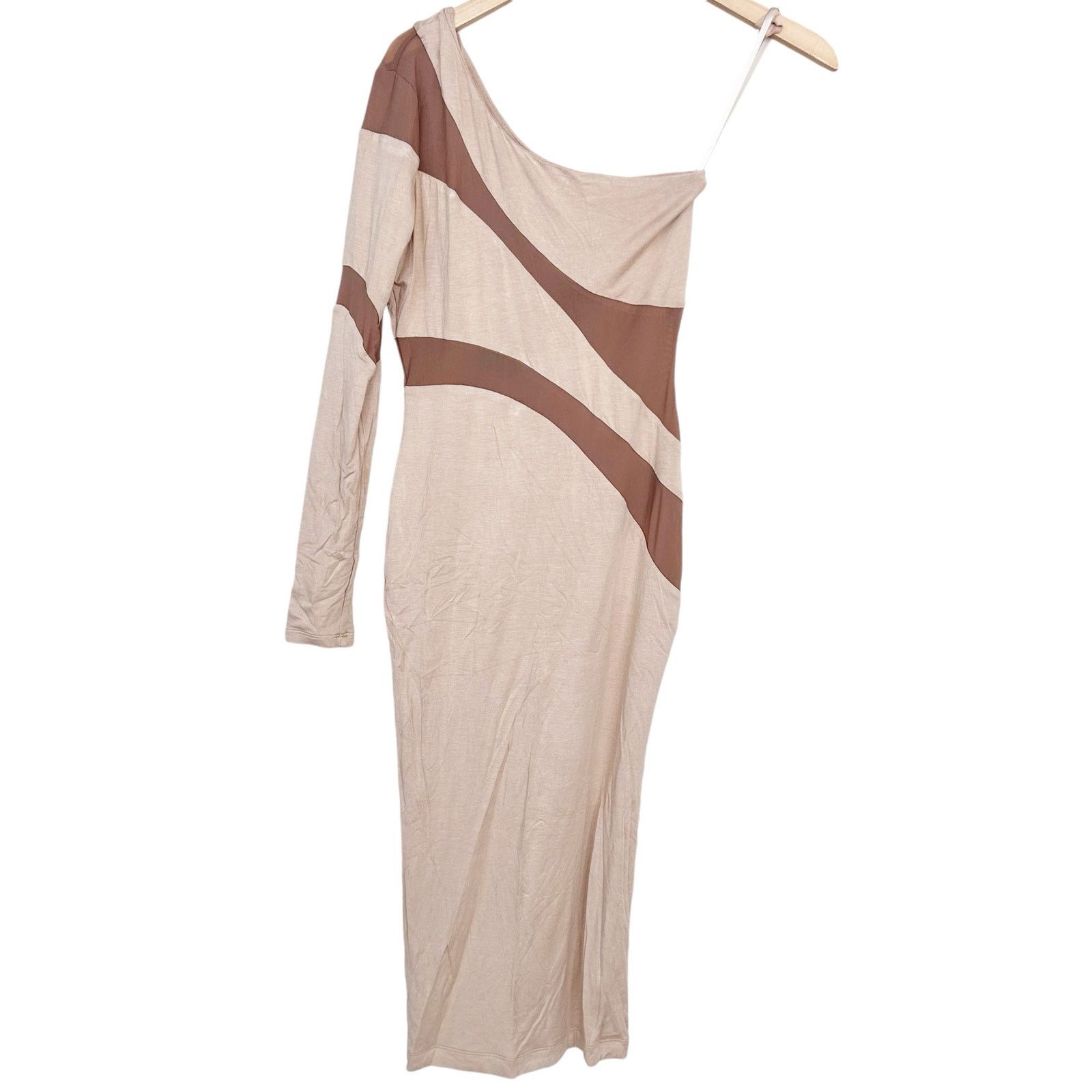 Other JLuxLabel Tan One Shoulder Dress Sz M Size M / US 6-8 / IT 42-44 - 1 Thumbnail