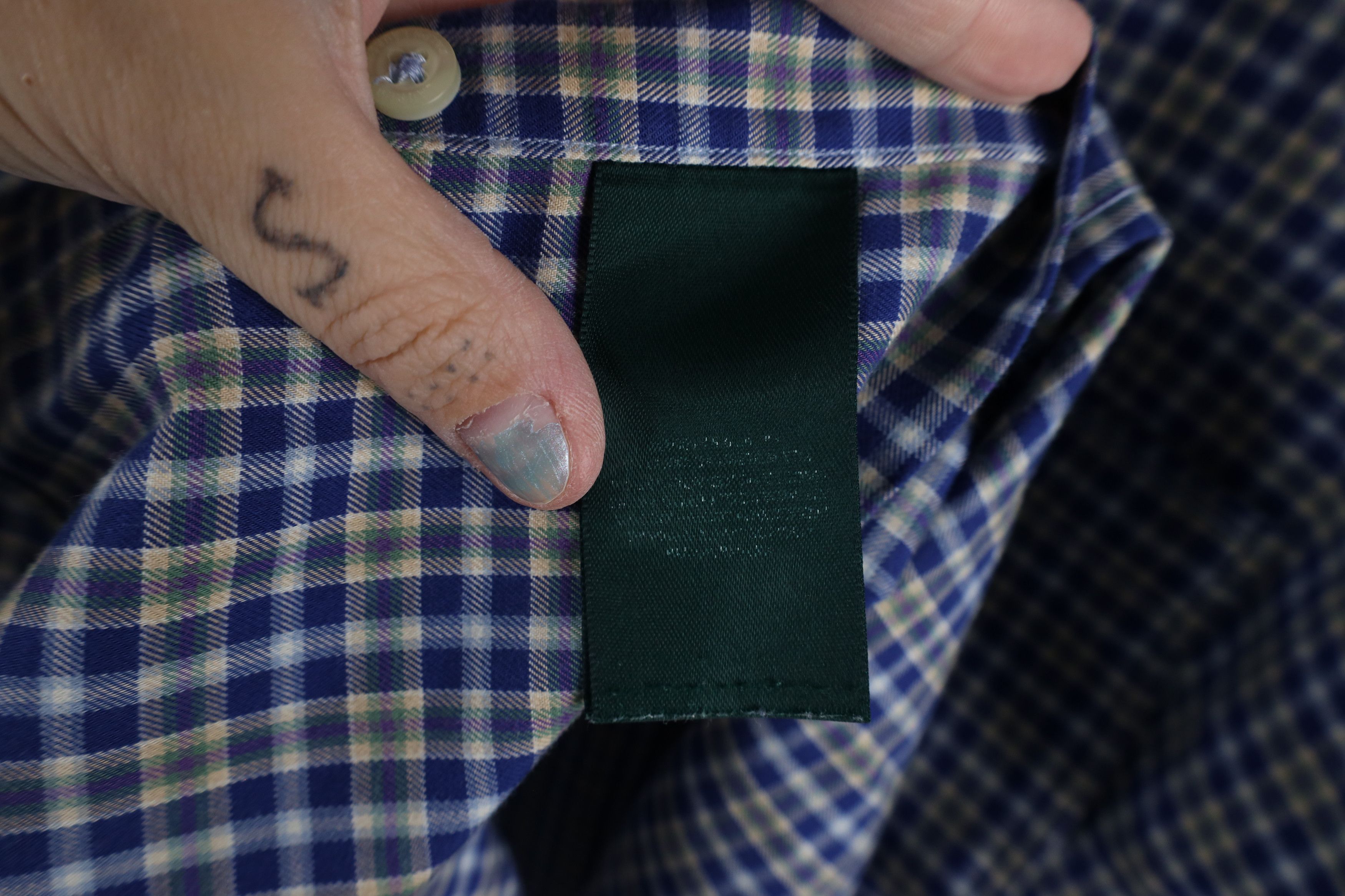 Ralph Lauren × Vintage Ralph Lauren Fit Non Iron Collard Button Down Shirt Plaid Size US L / EU 52-54 / 3 - 7 Thumbnail