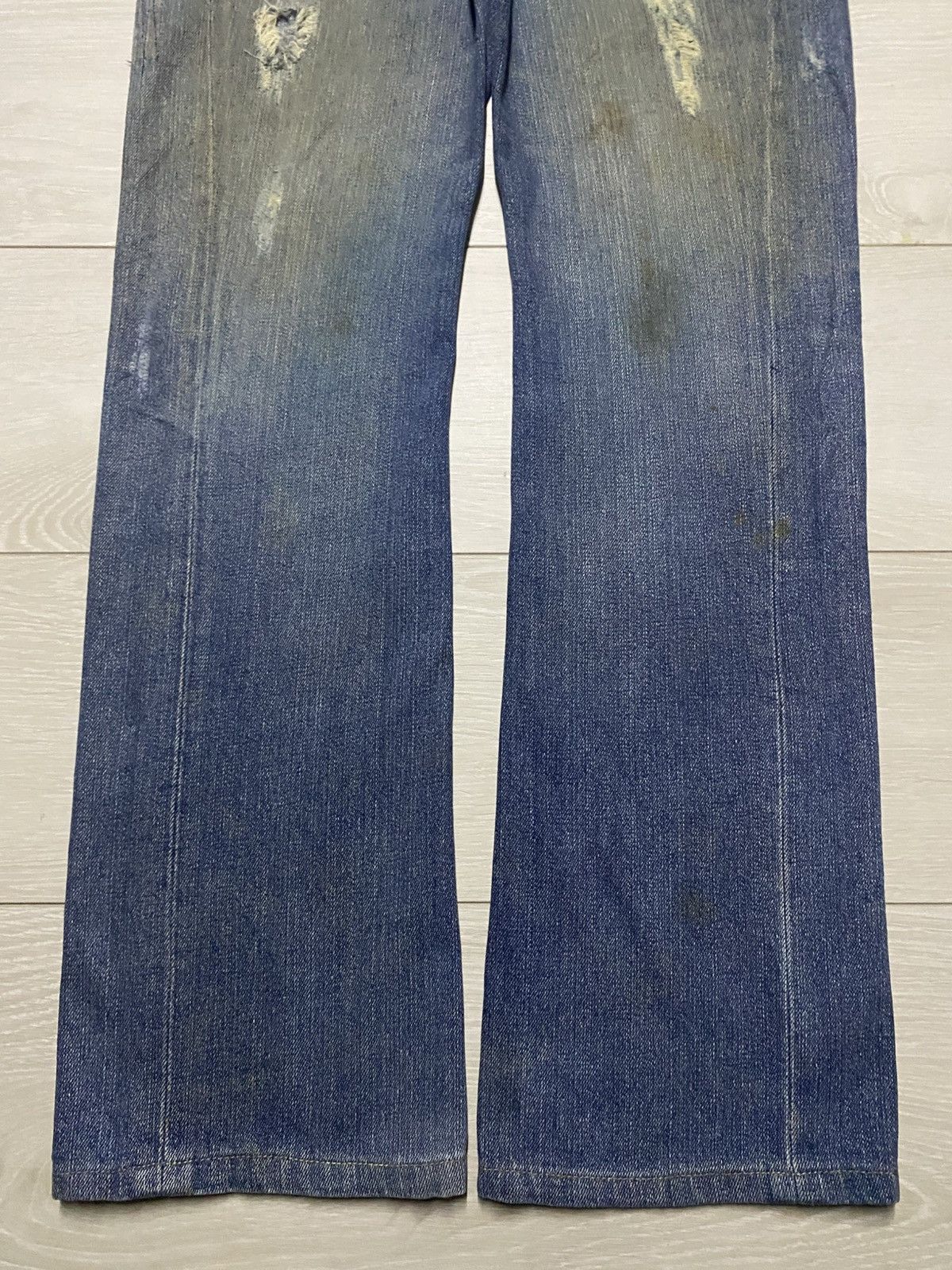 Tornado Mart Vintage Japanese Authentic Mud Wash Distressed Bootcut Jeans Size US 33 - 5 Thumbnail