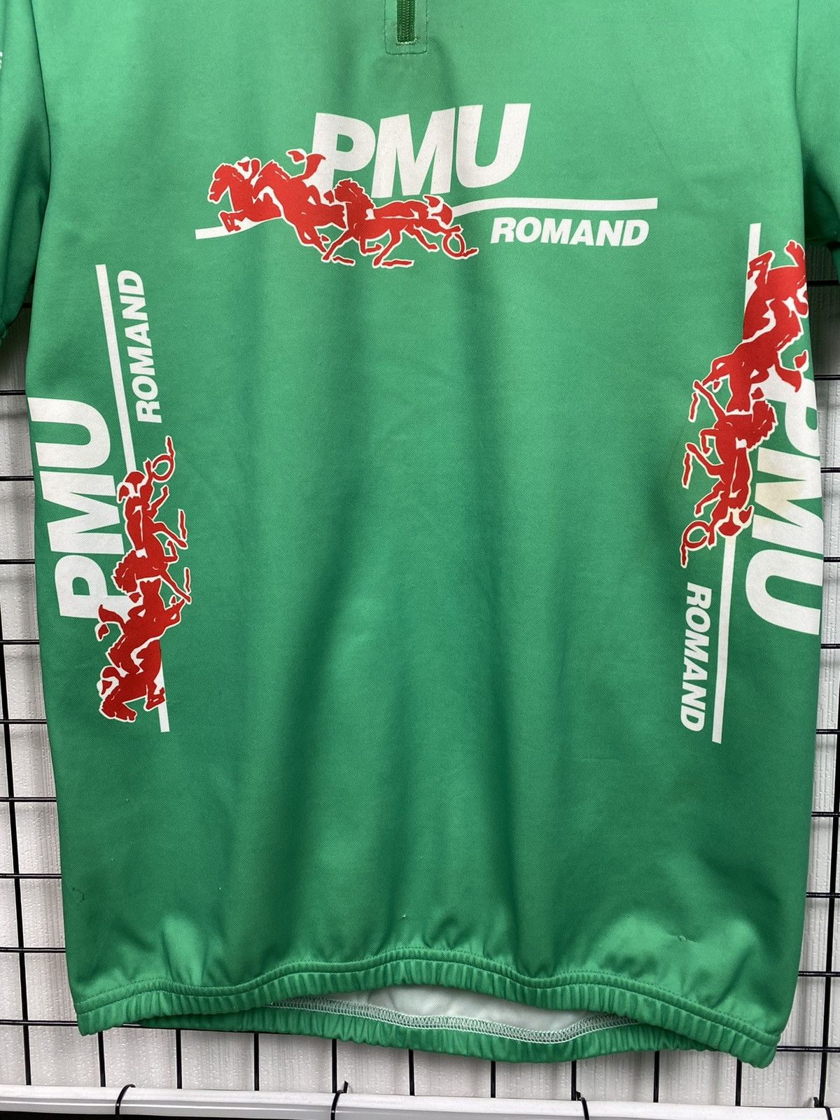 Other Rare Vintage PMU Romand Sportful Cycling Jersey Men L green Size US L / EU 52-54 / 3 - 3 Thumbnail