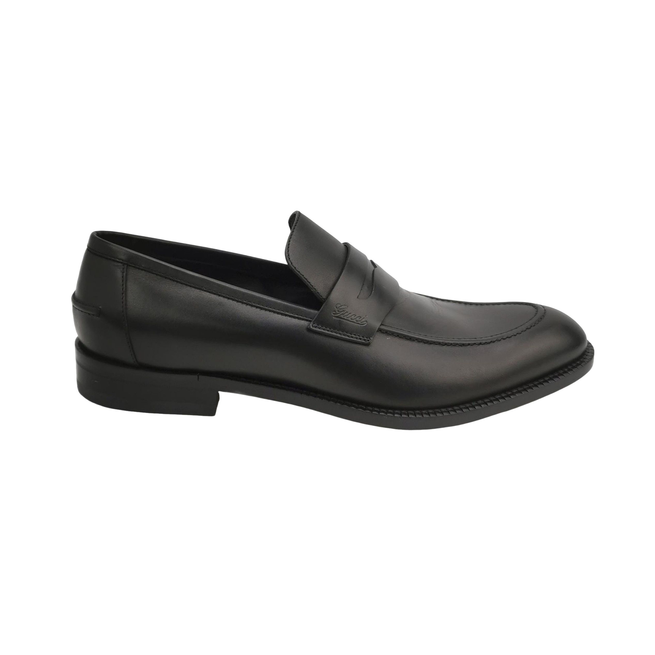 Gucci Gucci Black Leather Penny Loafers Size 41 Size US 8 / EU 41 - 1 Thumbnail