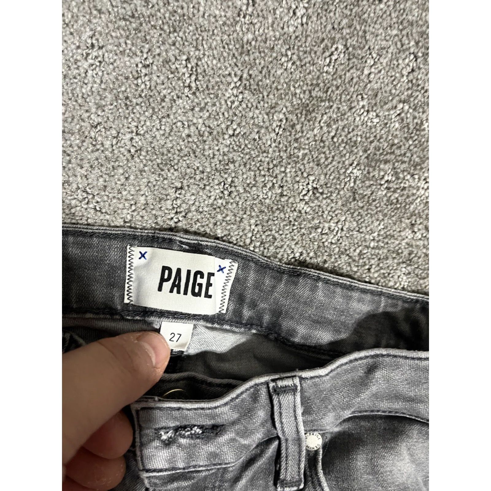 Paige Paige Jeans Womens Size 27 Gray Verdugo Ultra Skinny Denim Casual Ladies 28x29 Jeans Skinny Gray Womens 27 Age? Size 27" / US 4 / IT 40 - 5 Thumbnail