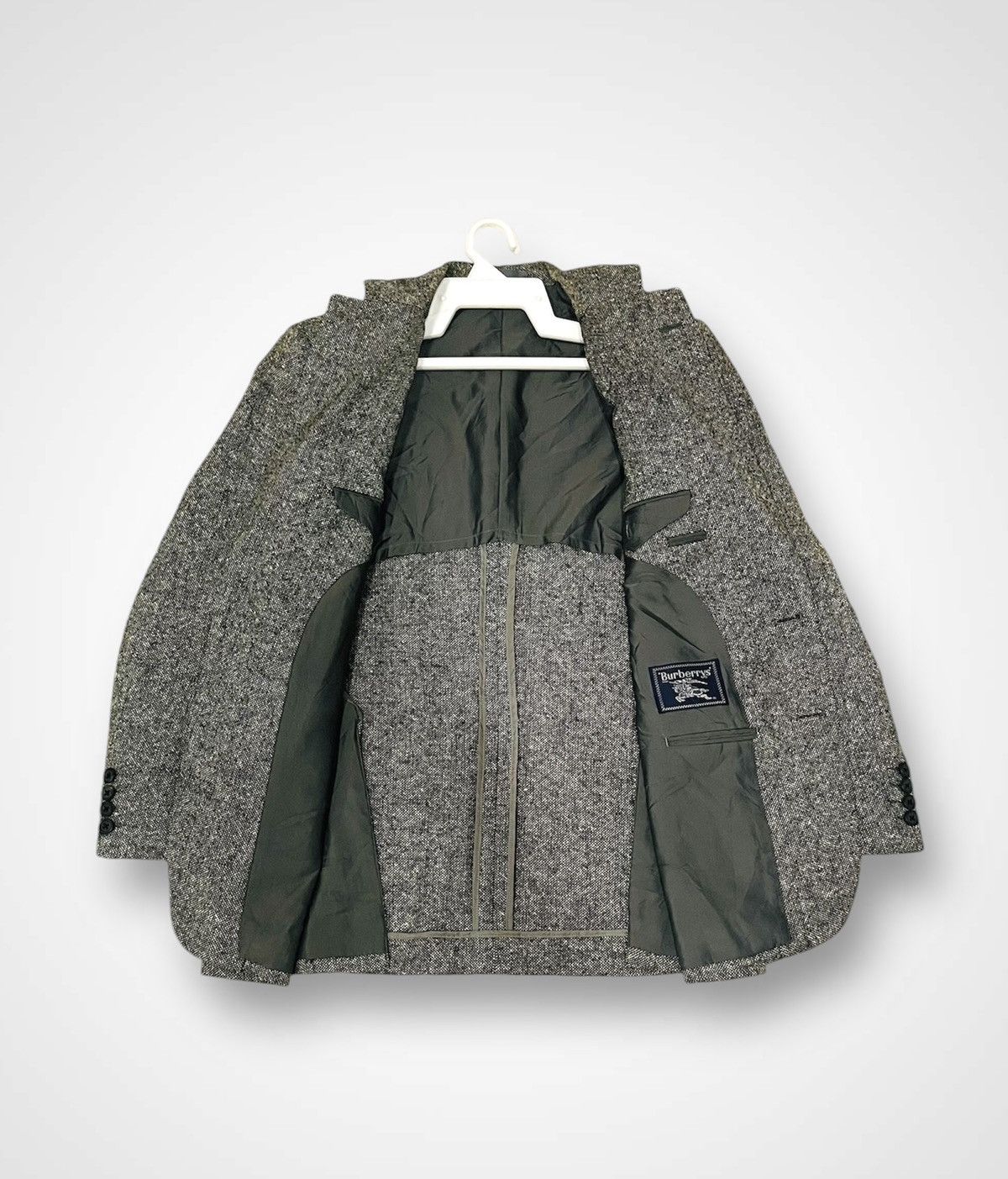 Burberry × Vintage Vintage Burberry Grey Blazer Size US M / EU 48-50 / 2 - 3 Thumbnail