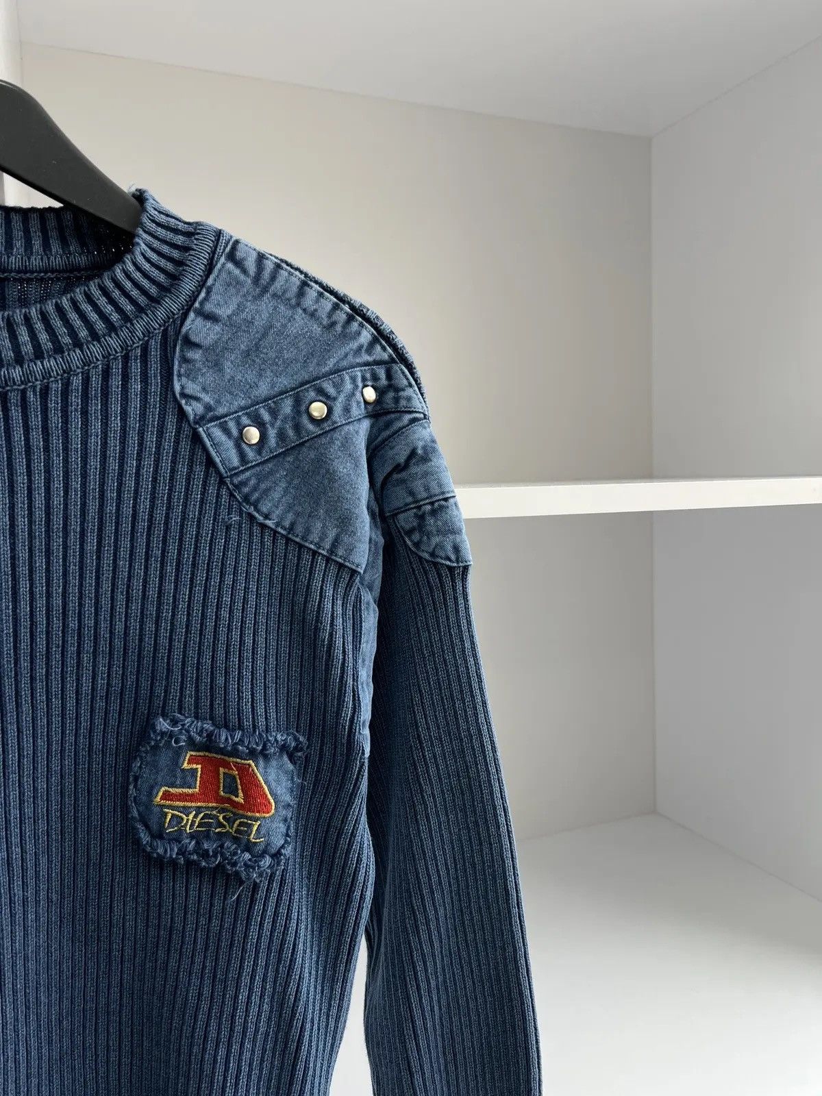 Designer × Diesel × Vintage Vintage Diesel Archival Y2K Japanese Style Sweater Size US L / EU 52-54 / 3 - 5 Thumbnail