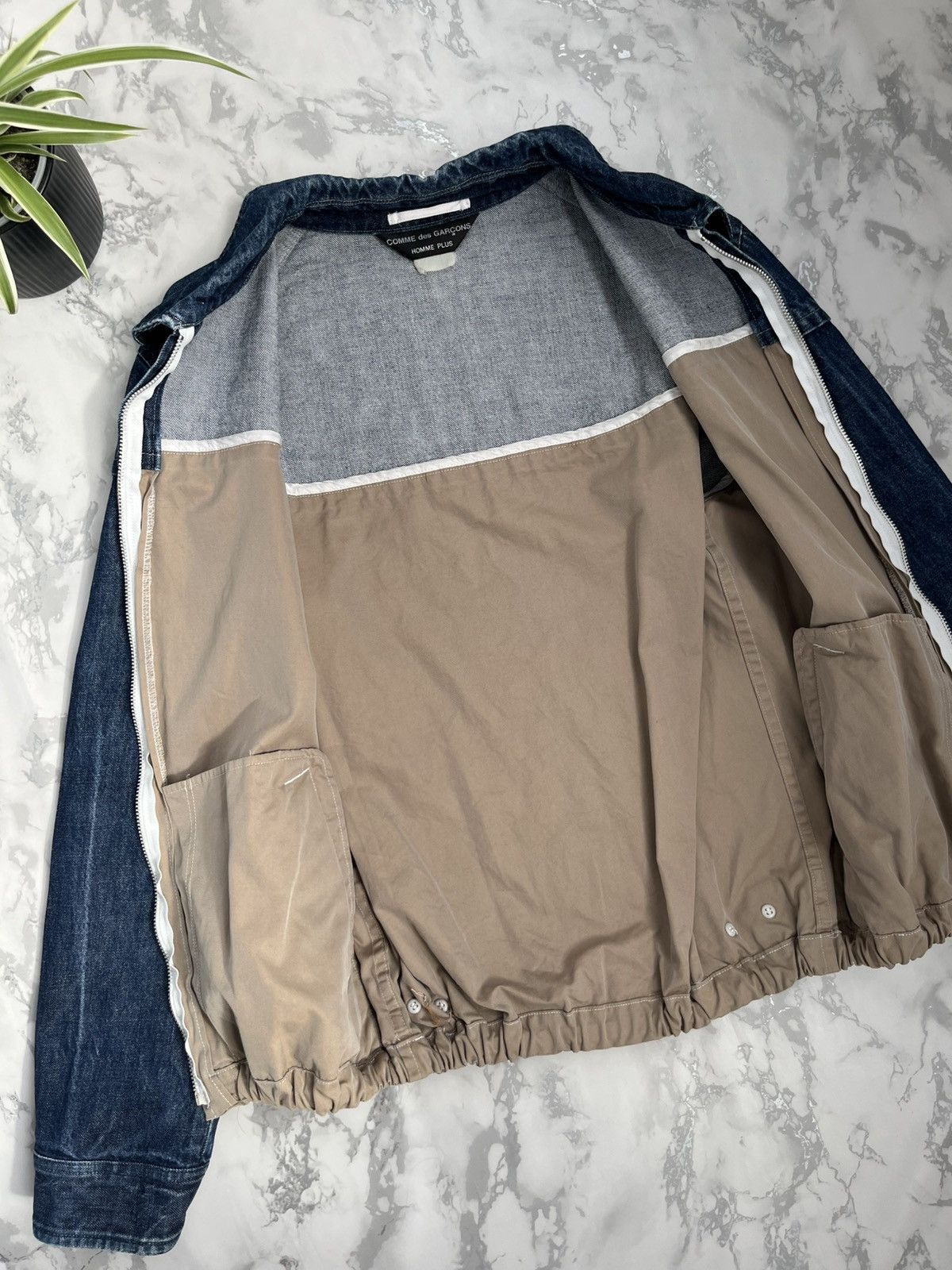 Comme des Garcons × Comme des Garcons Homme Plus × Vintage Denim zip Jacket Comme des Garçons Size US M / EU 48-50 / 2 - 7 Thumbnail