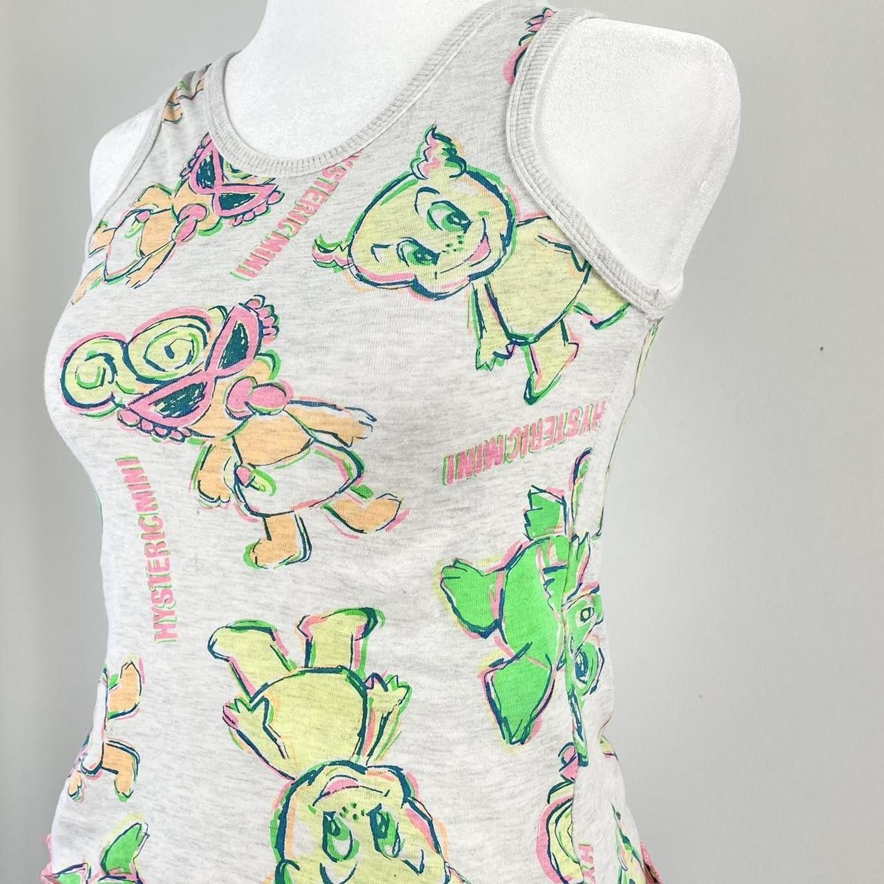 Hysteric Glamour Hysteric Glamour Grey Holographic Neon Mini-Chan AOP Tank Size XS / US 0-2 / IT 36-38 - 1 Thumbnail