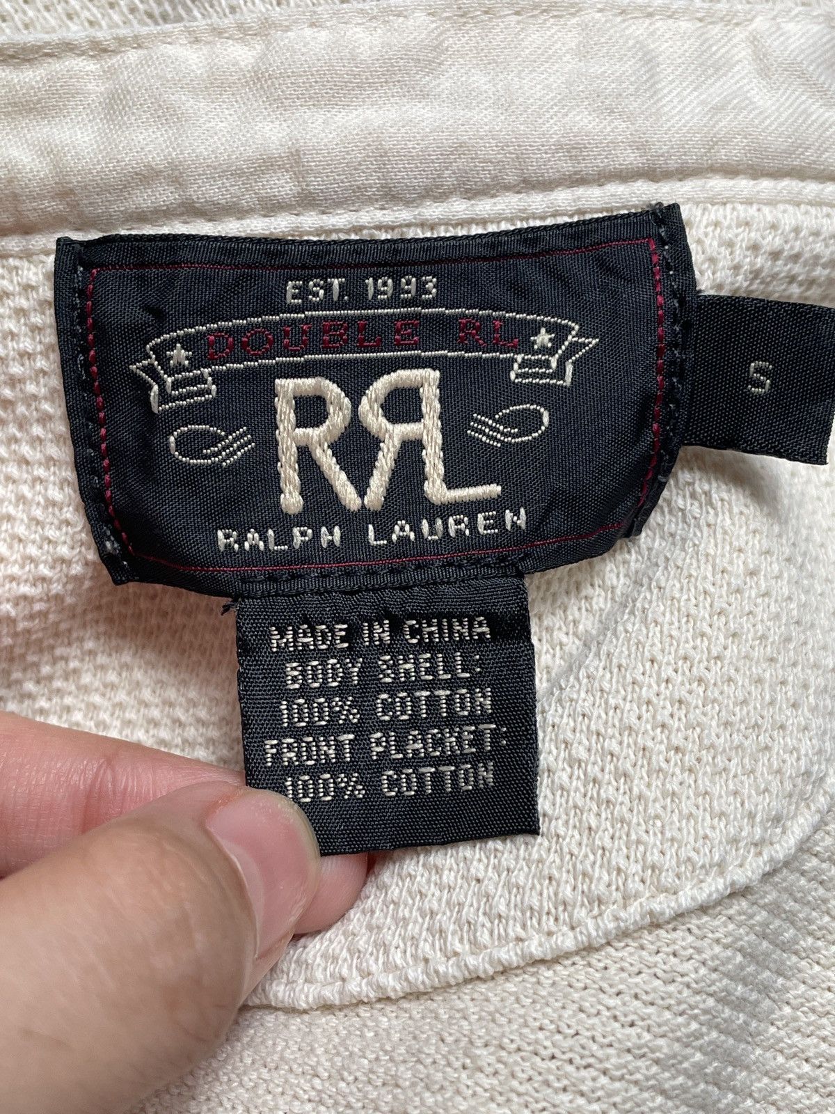 Ralph Lauren × Vintage Vintage Brand Ralph Lauren Double RR Waffle Shirt 2000s Size US S / EU 44-46 / 1 - 9 Thumbnail