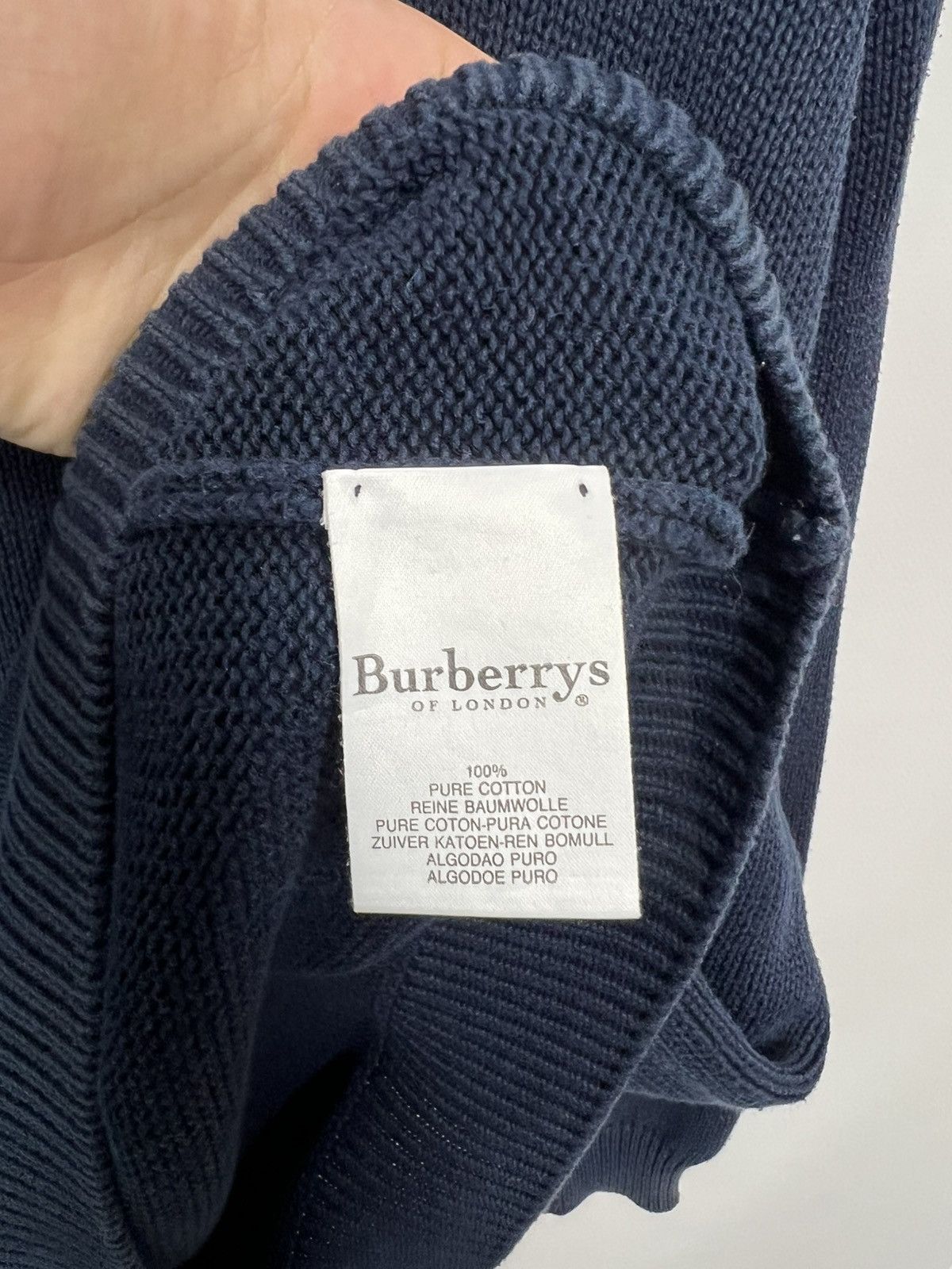 Burberry Vintage streetwear y2k 90s Burberry Sweaters Size US L / EU 52-54 / 3 - 5 Thumbnail