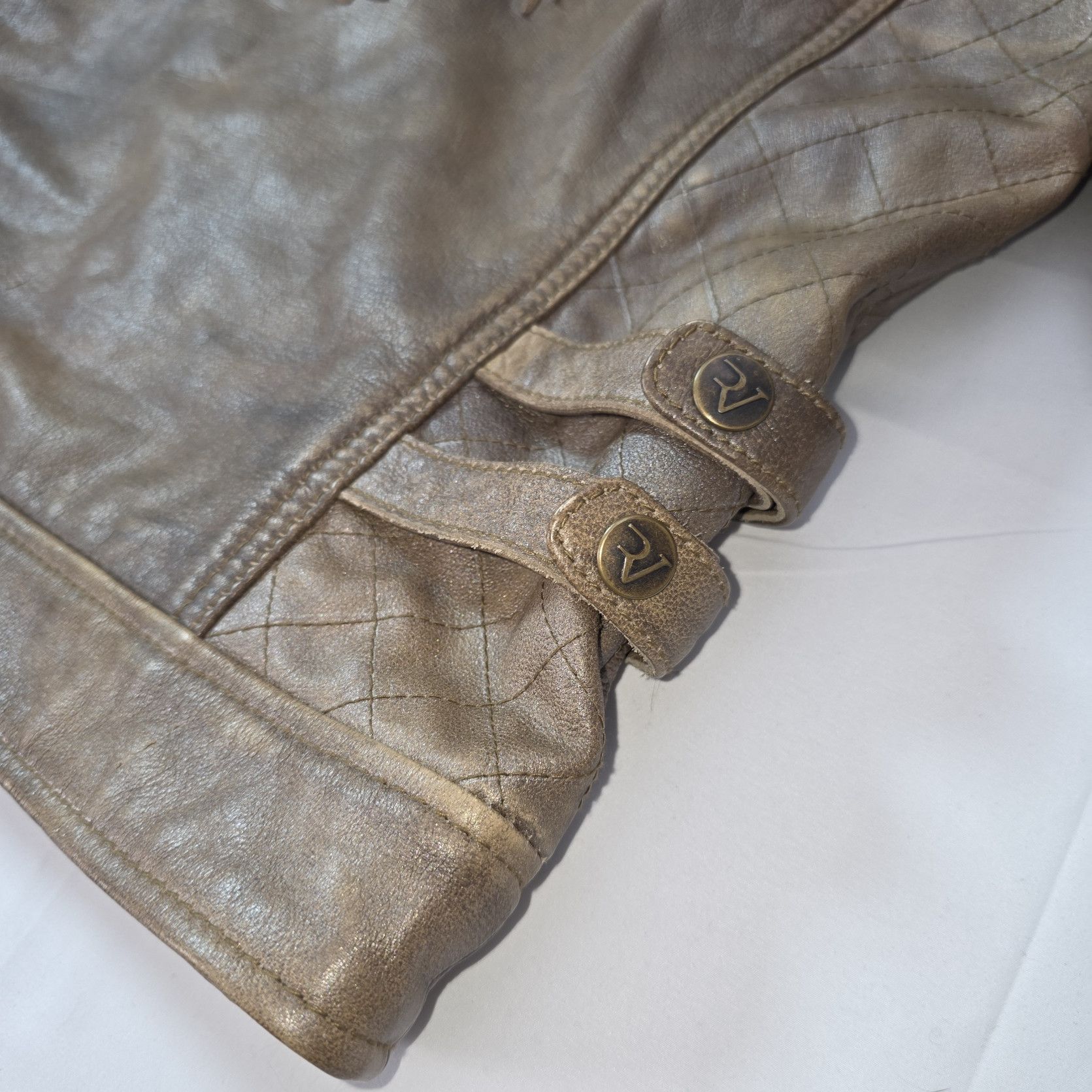 Other Rodeo Vegas Distressed Leather Western Moto Jacket Size US M / EU 48-50 / 2 - 8 Thumbnail