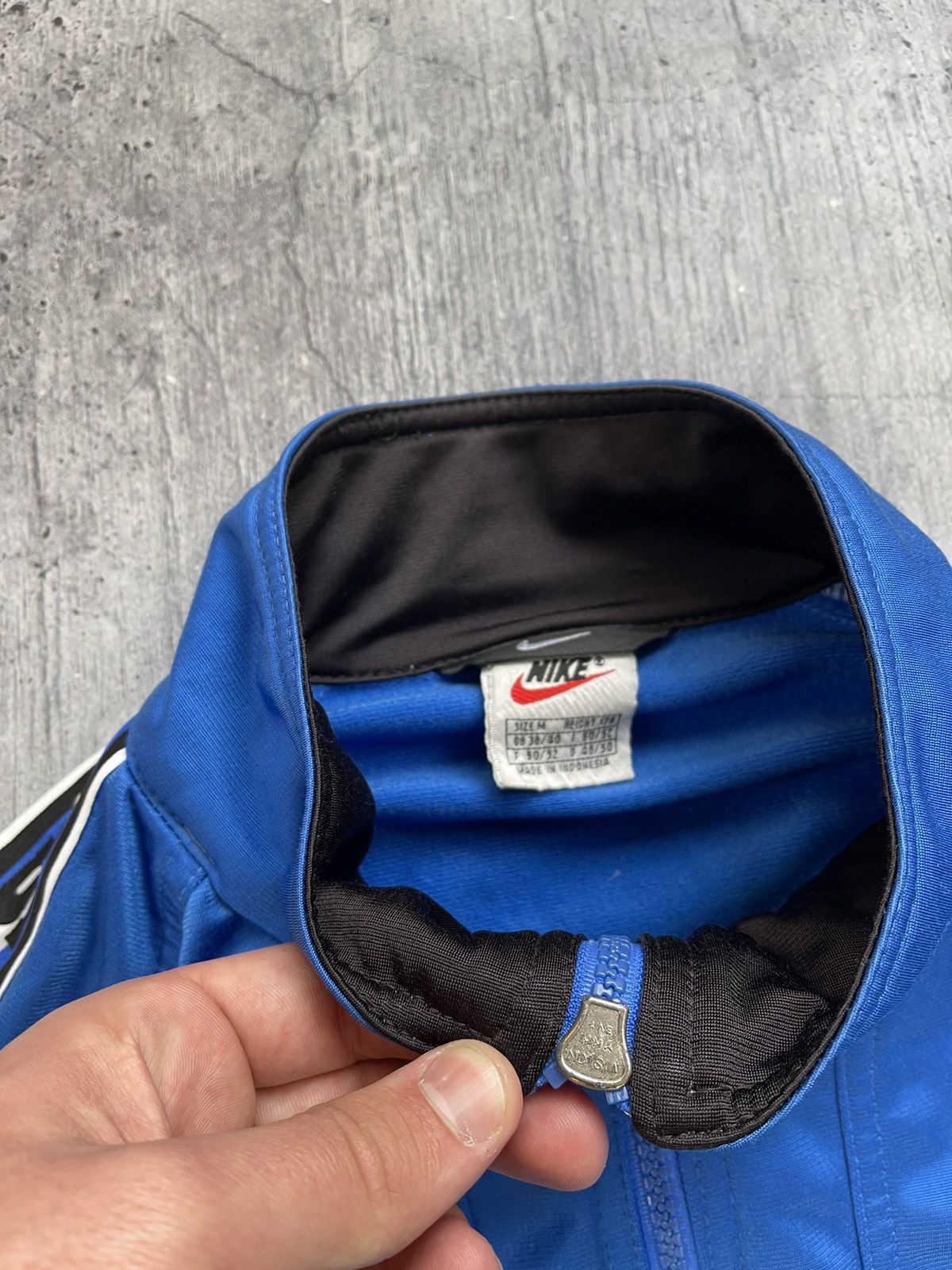 Nike × Vintage Vintage 90's Nike USA Drill Track Jacket Big Swoosh Size US M / EU 48-50 / 2 - 4 Thumbnail