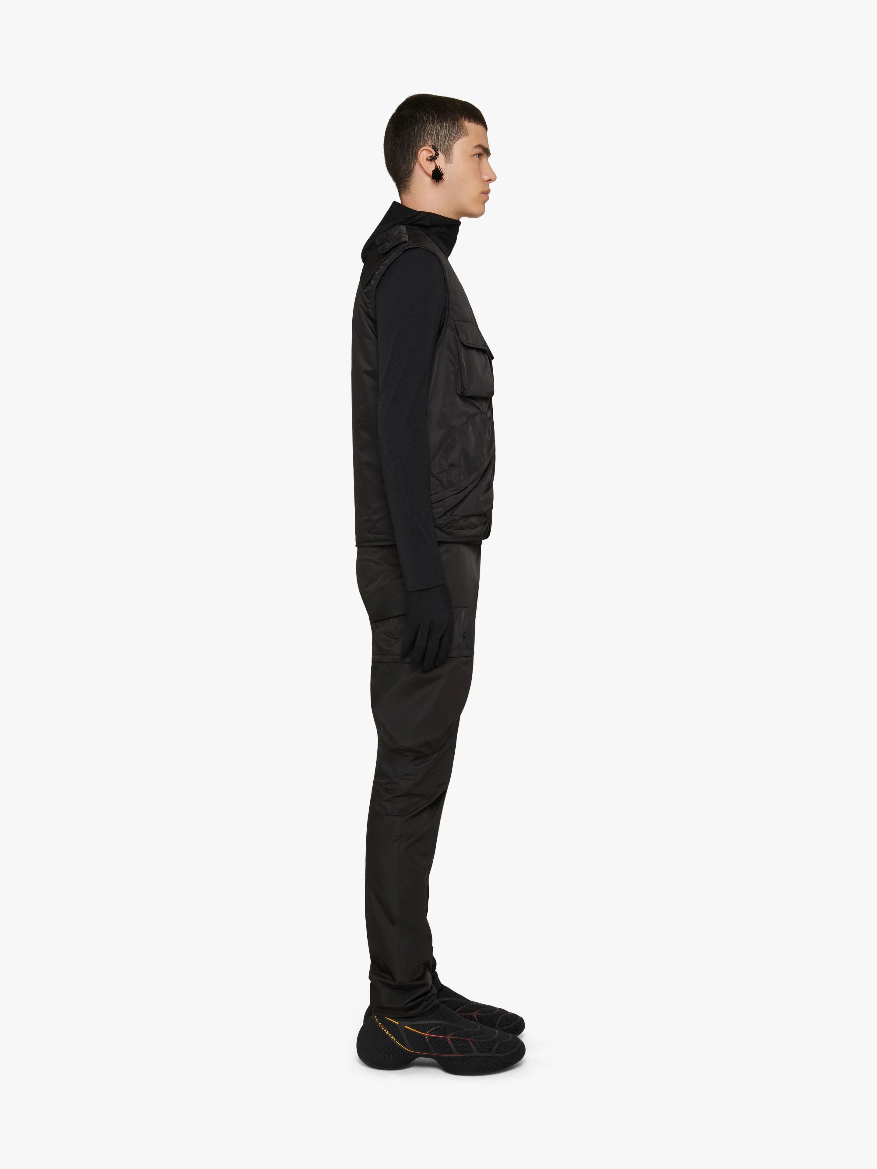 Givenchy o1w1db10325 Sleeveless Vest in Black Size 42R - 3 Thumbnail