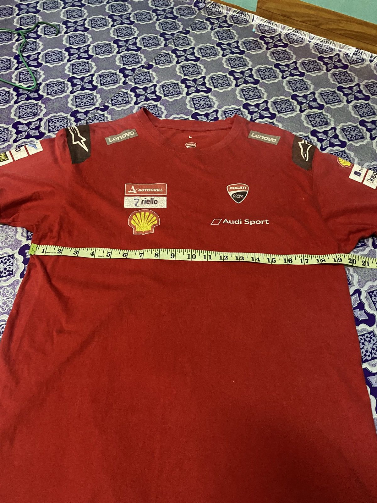 Audi × Ducati Official Ducati Lenovo Moto GP Team T Shirt by Alpinestars Size US L / EU 52-54 / 3 - 7 Thumbnail