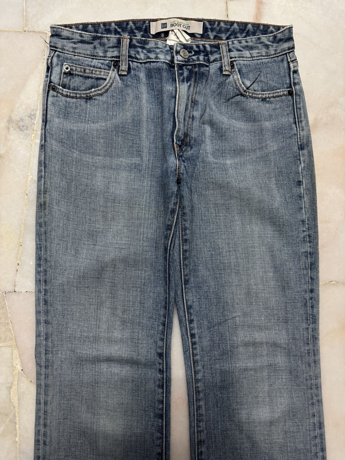 Gap 💥FLARE💥VINTAGE 90s STYLE GAP BOOTCUT FADED STYLE INSANE JEAN Size US 29 - 2 Thumbnail
