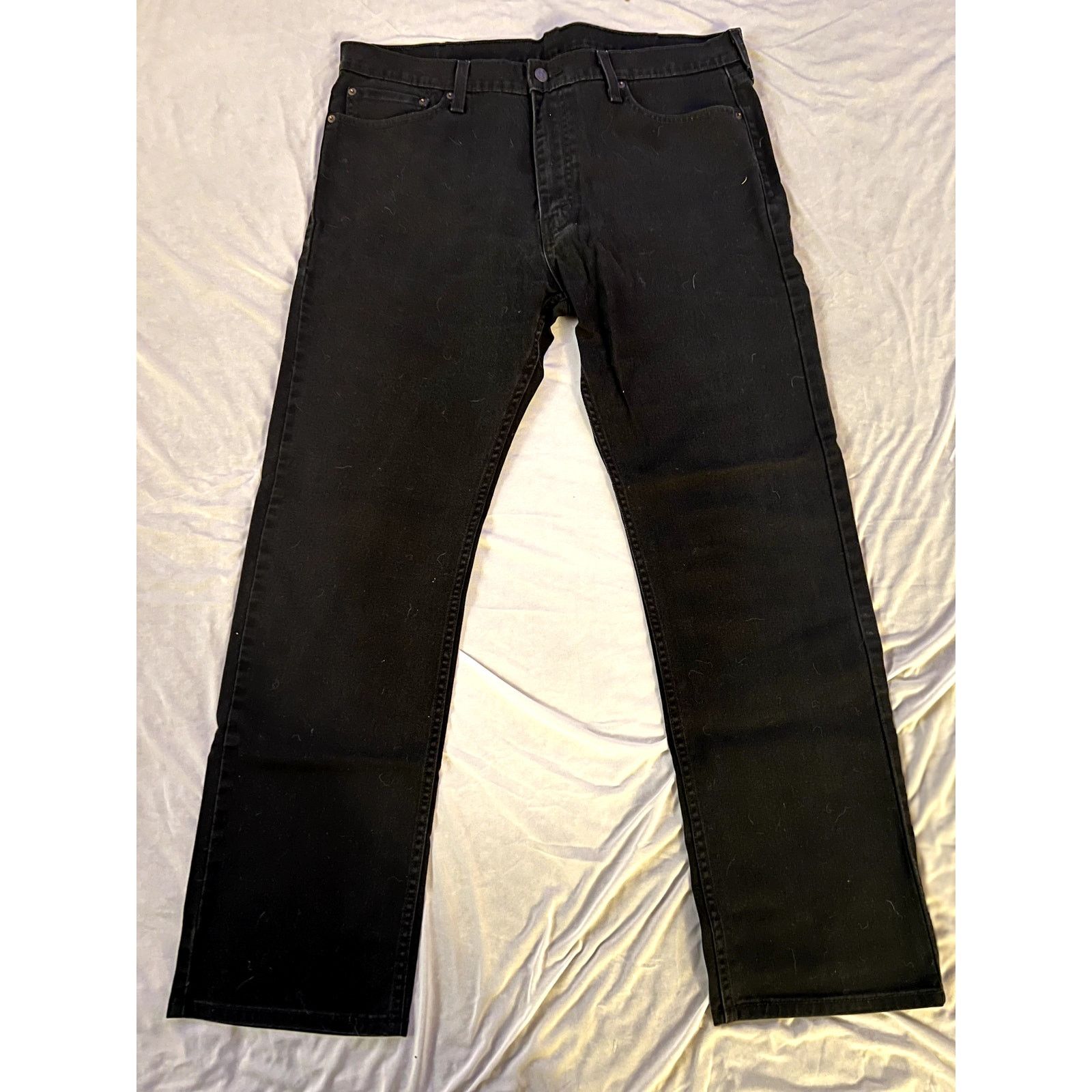 Levi's Levi's 513 Vintage 1988 Men Black Jeans 38x32 Slim Straight Size US 38 / EU 54 - 2 Thumbnail