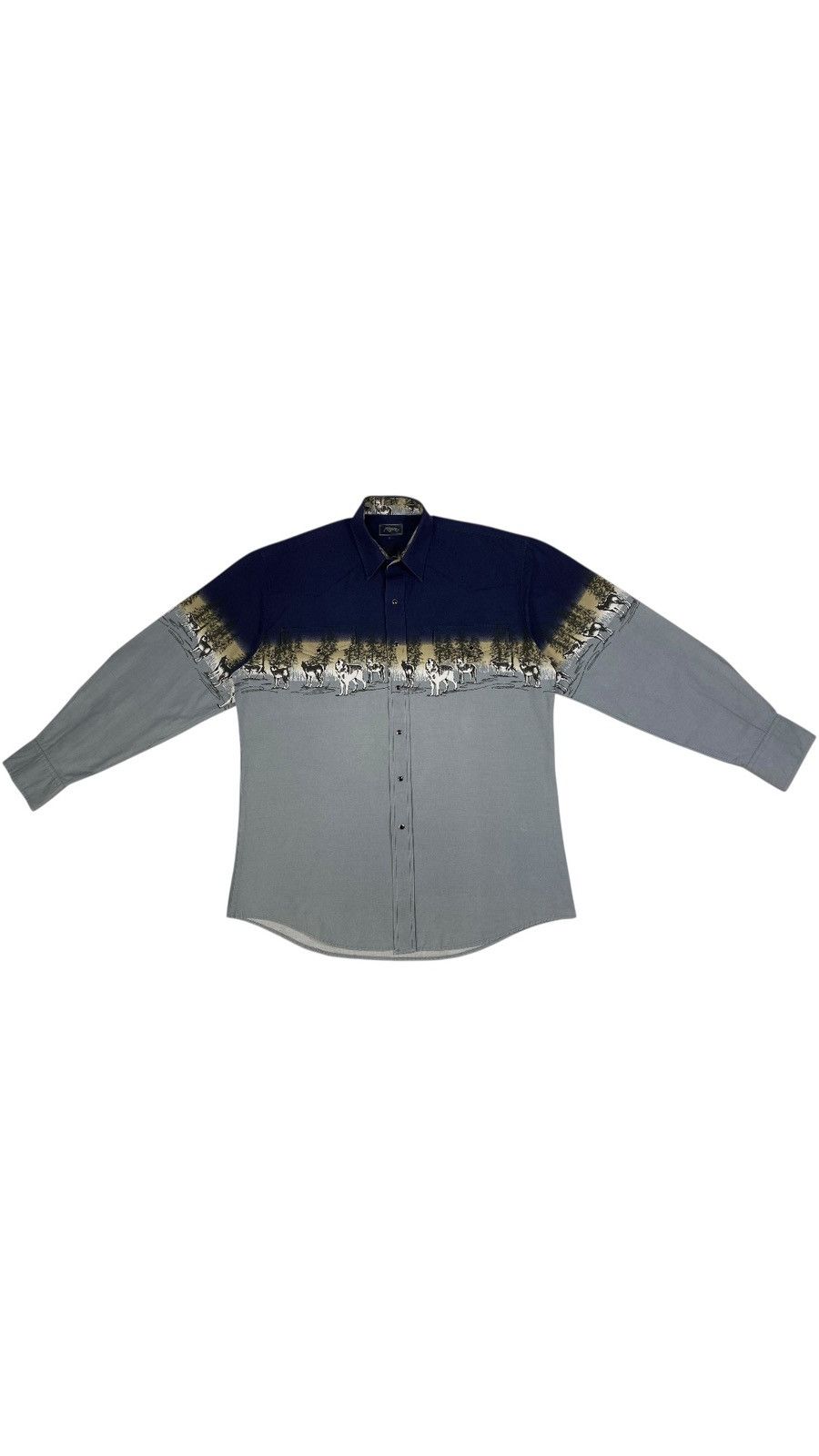 Vintage Vintage 90s Wolfs Forest Western Snap Buttons Shirt Size US XL / EU 56 / 4 - 3 Thumbnail