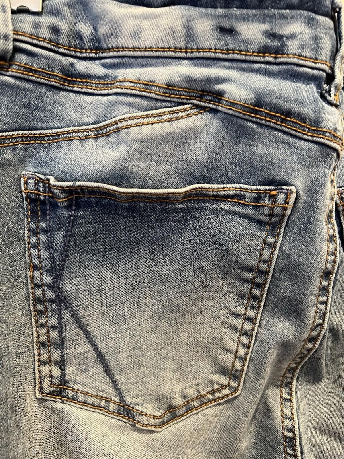 Kendall And Kylie Kendall+Kylie High Rise Distressed Skinny Jeans Blue Womens Size 29" - 8 Thumbnail