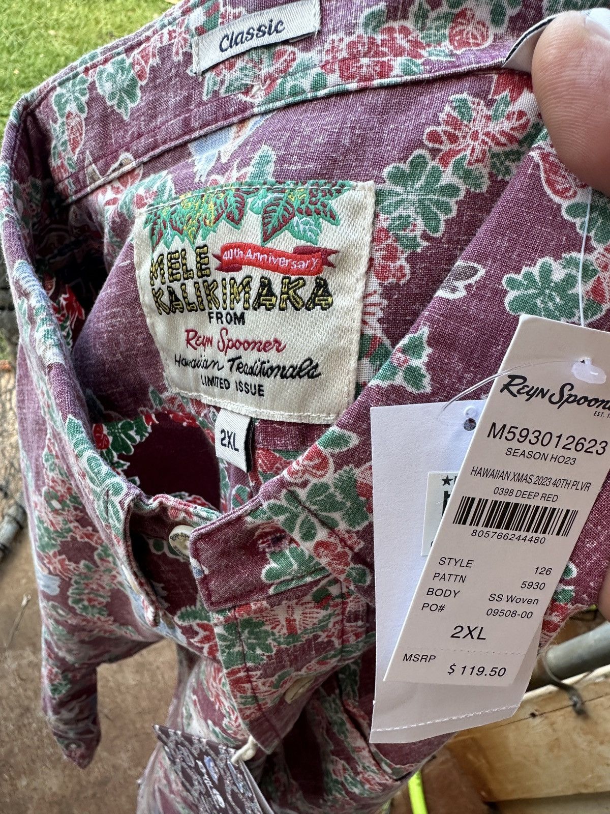 Reyn Spooner New Reyn Spooner Mele Kalikimaka 3/4 Button Men's 2XL Size US XXL / EU 58 / 5 - 4 Thumbnail