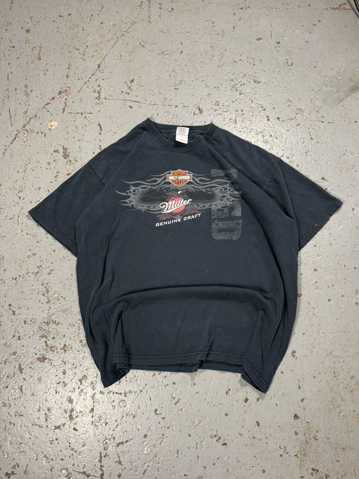 Harley Davidson Vintage Harley Davidson Distressed Miller Tee Size US XL / EU 56 / 4 - 1 Thumbnail