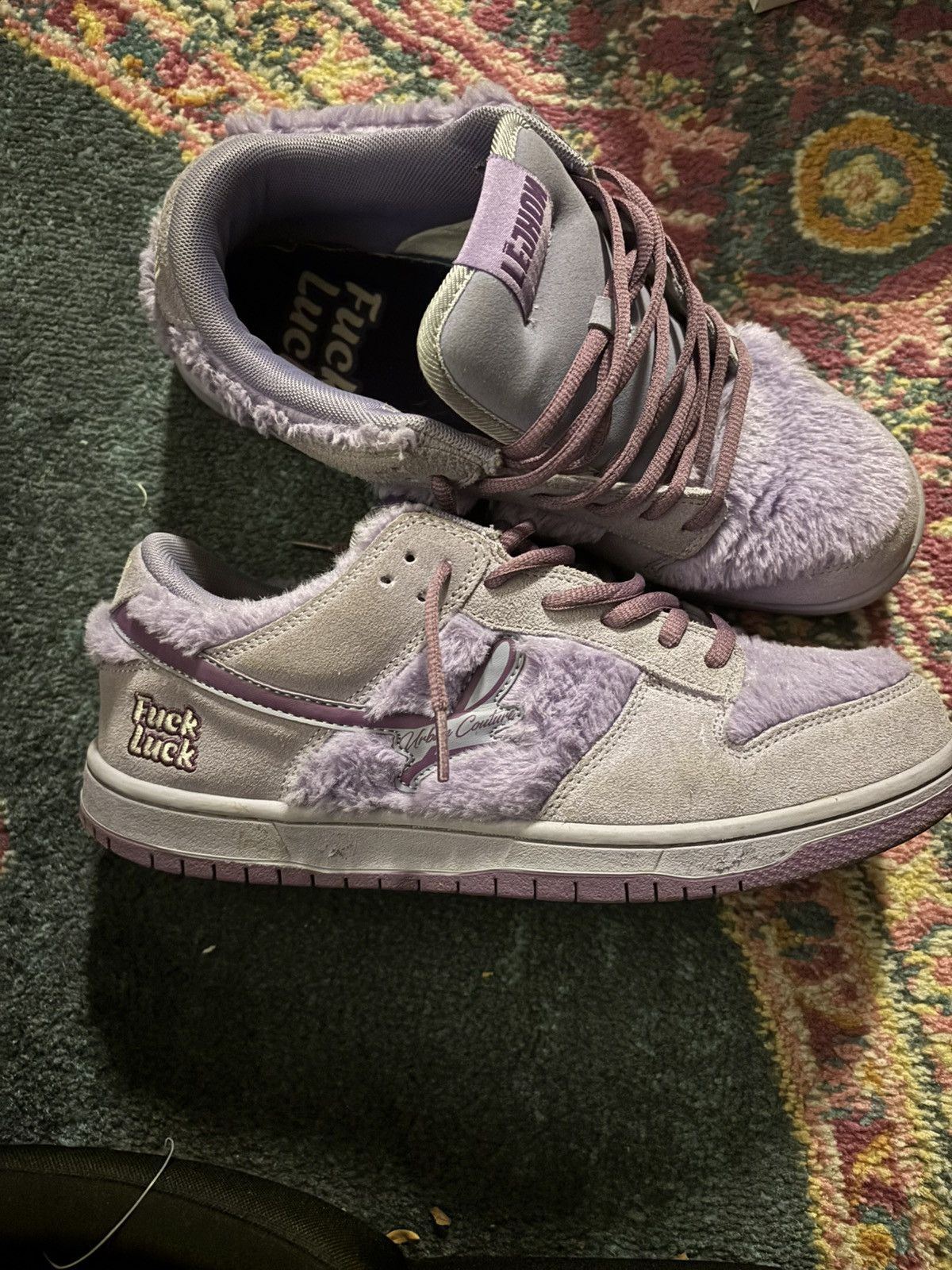 Designer Lejhon Urban Couture sneakers purple Size US 11 / EU 44 - 6 Thumbnail