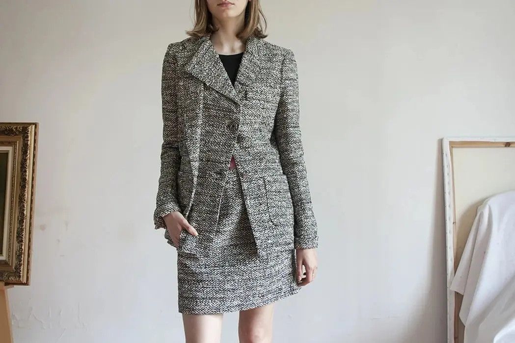 Balenciaga AW11 tweed suit ensemble Size S / US 4 / IT 40 - 9 Thumbnail