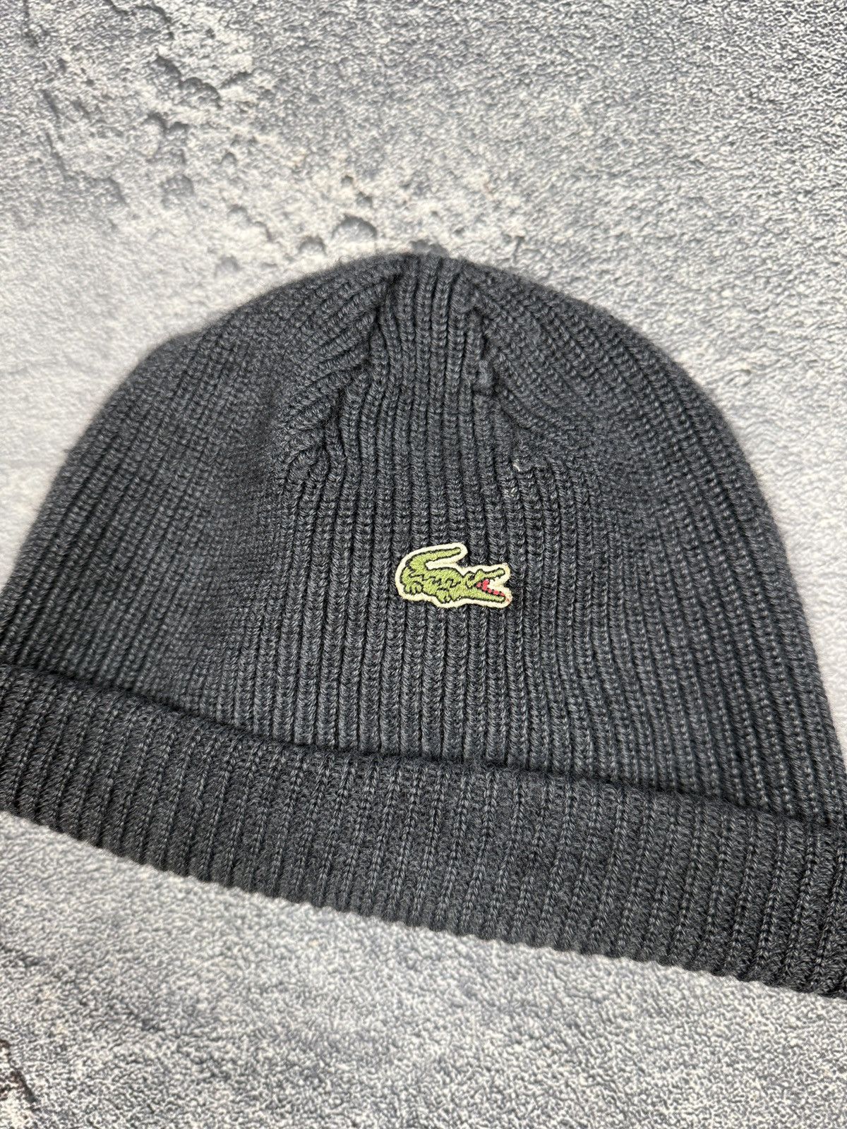 Lacoste Vintage Lacoste Beanie Lambswool Hat Cap 90s Y2K Style USA Size ONE SIZE - 2 Thumbnail