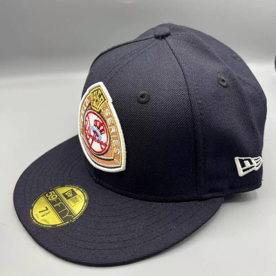 New Era New York Yankees Hat Men 7 5/8 Black World Series Fitted Cap Size ONE SIZE - 7 Thumbnail