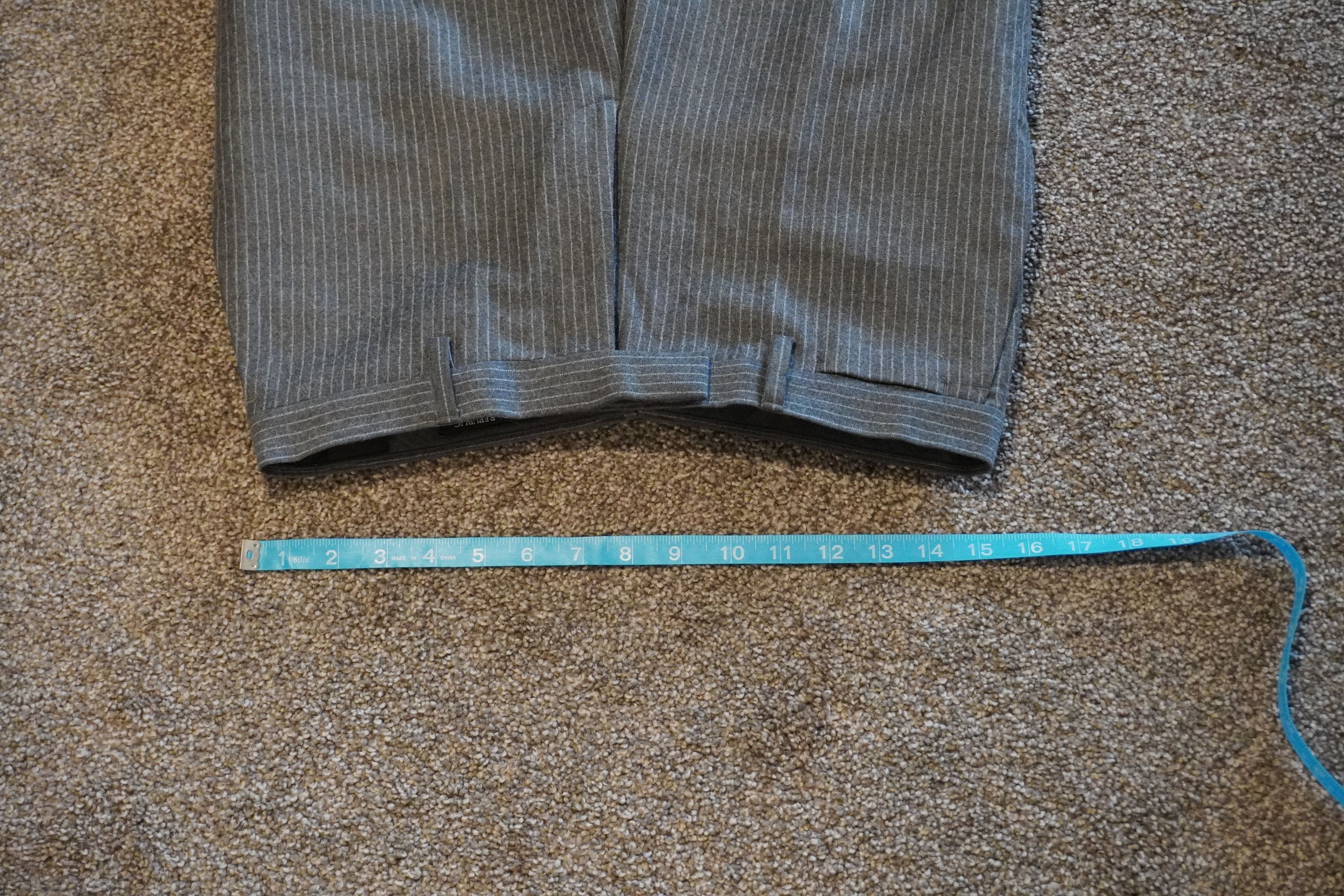 Banana Republic STRIPED FLANNEL SLACK Size 38R - 4 Thumbnail