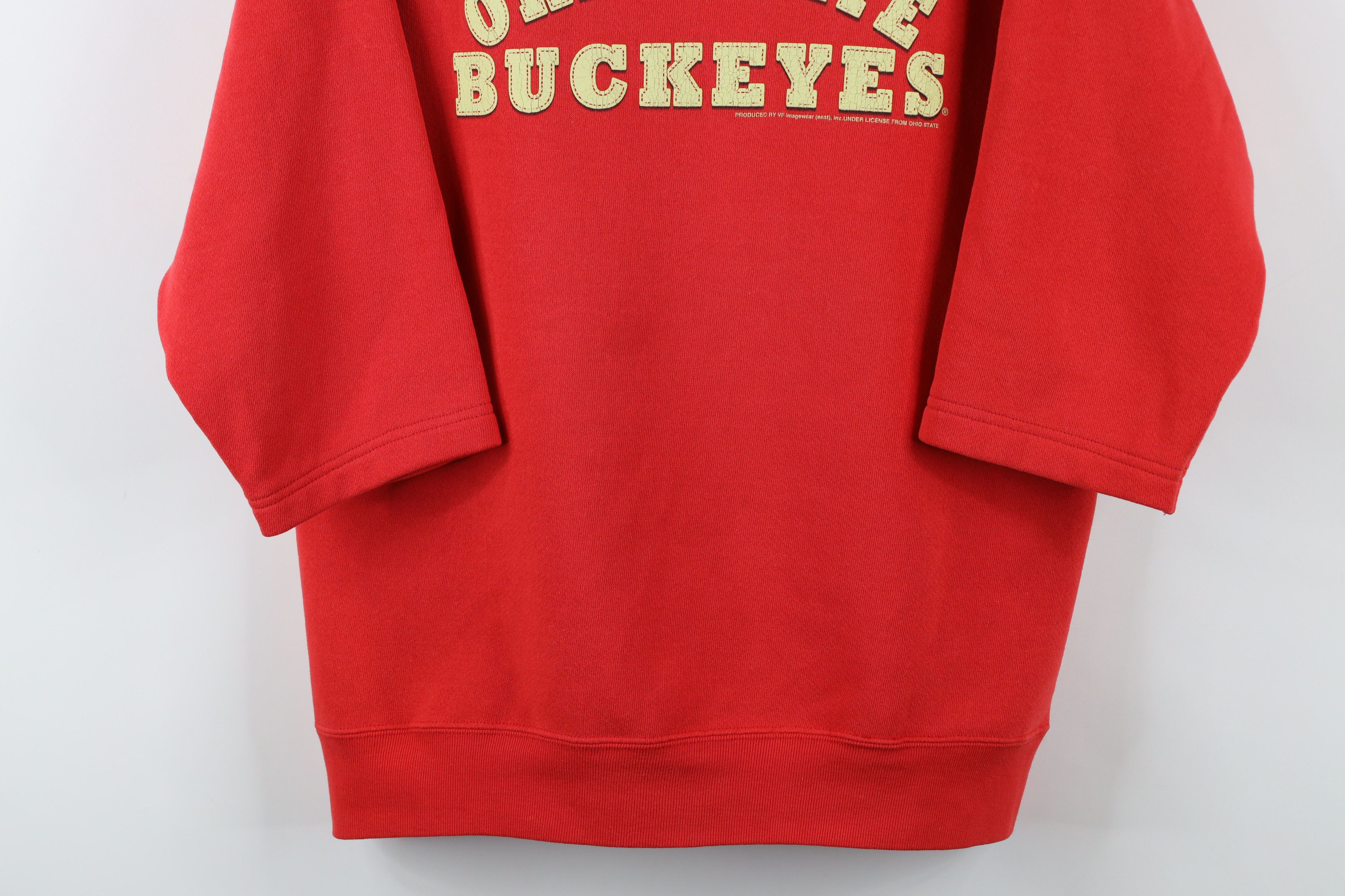 Vintage Vintage 90s State University Short Sleeve Sweatshirt Red Size US L / EU 52-54 / 3 - 3 Thumbnail