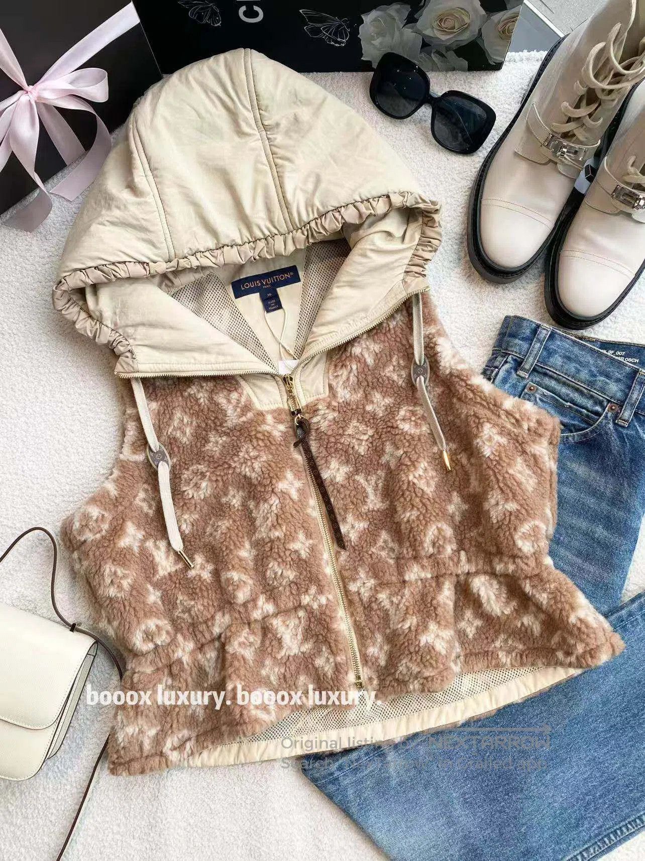 Louis Vuitton Louis Vuitton 26SS old flower teddy vest| Size XXS / US 00 / IT 34 - 1 Thumbnail