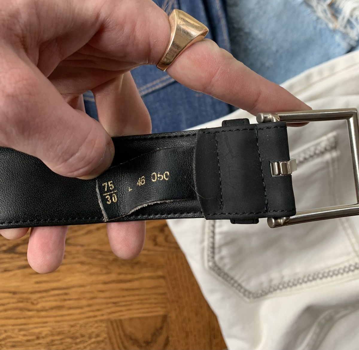 Designer × Kenzo Kenzo Vegan Leather Belt Floral Embroidered Small PVC Womens Size ONE SIZE - 8 Thumbnail