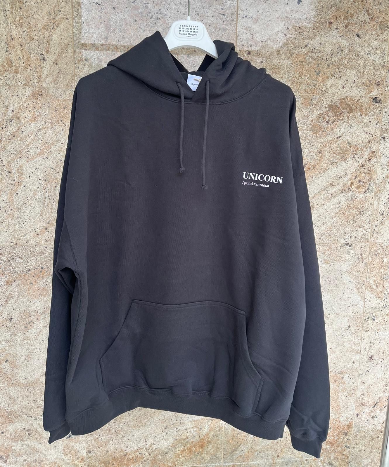 Vetements Vetements Flag Logo Hoodie (Black) | Grailed
