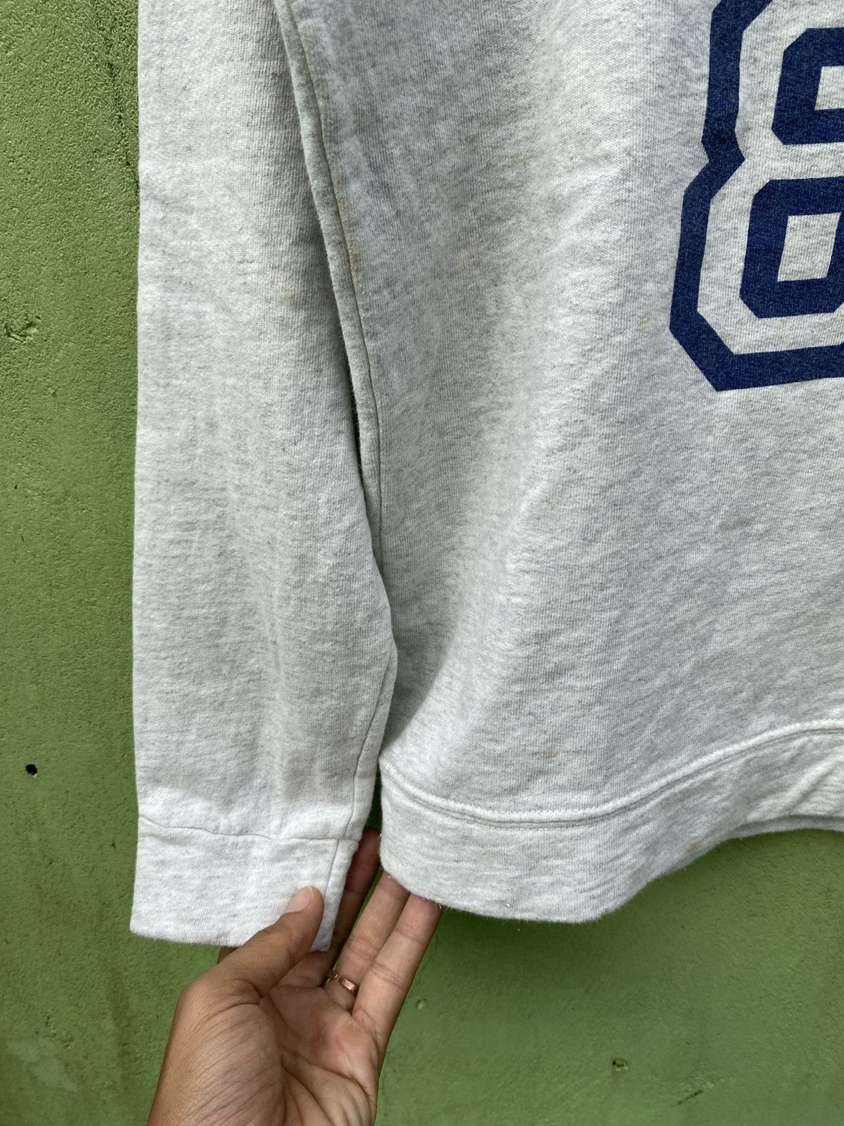Stussy Stussy Vintage 80 Raglan Crewneck Classic Pullover Soft Grey Size S / US 4 / IT 40 - 5 Thumbnail