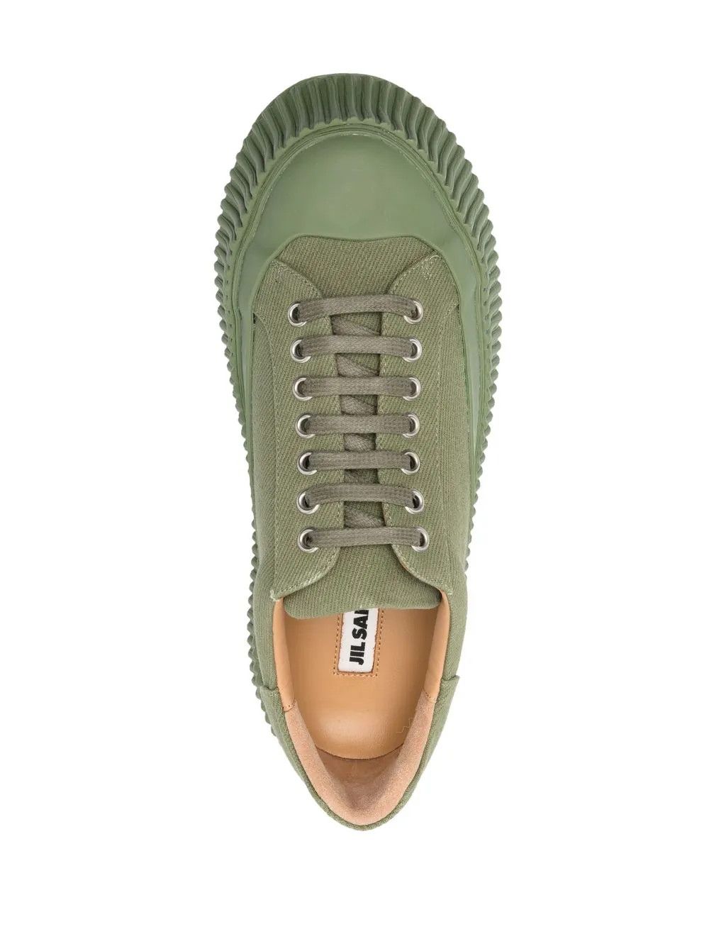 Jil Sander o1y1025 Low-Top Sneakers in Militarty Green Size US 8 / IT 38 - 4 Thumbnail