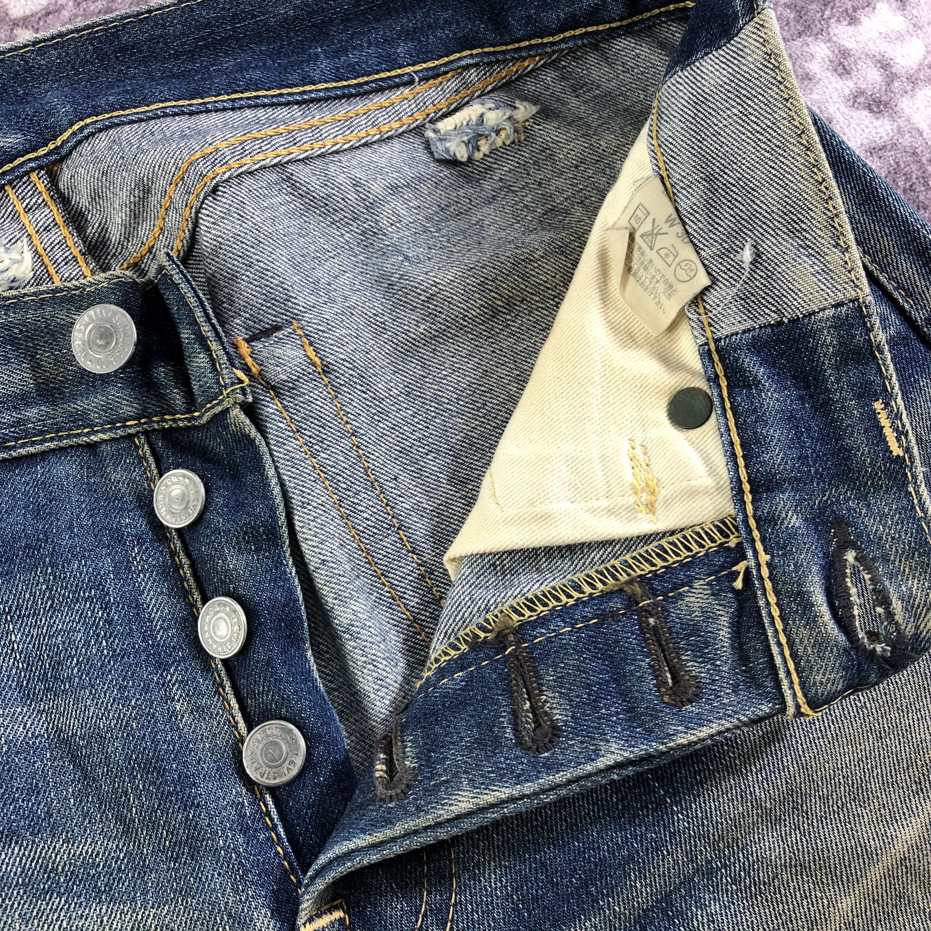 Levi's × Vintage 90s Vintage Levis 501 Redline Jeans-JM3347 Size US 31 - 9 Thumbnail