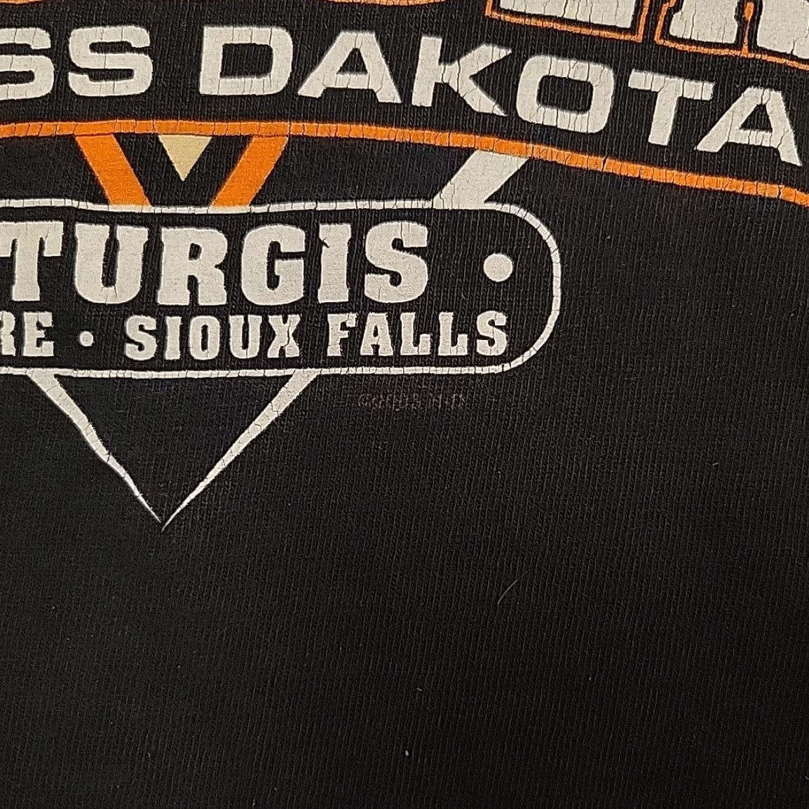 Harley Davidson VTG Harley-Davidson Shirt Mens 3XL Black Sturgis Thunder Dakota Made In The USA T-Shirt Graphic Print Crew Neck Short Sleeve Cotton Jersey Size US XXL / EU 58 / 5 - 6 Thumbnail