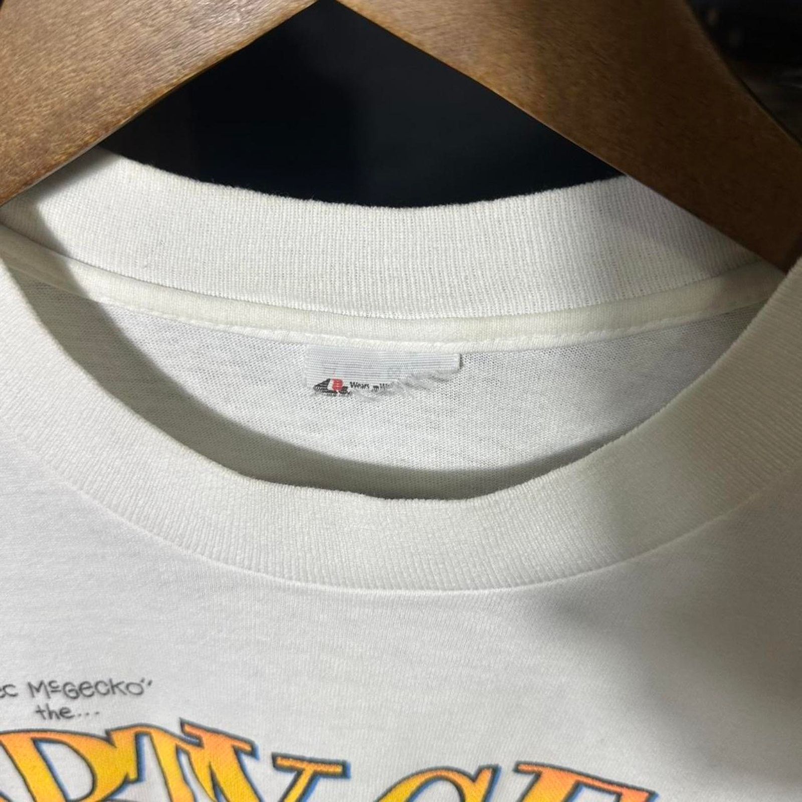 Anvil Vintage 90s Single Stitch “Party Gecko” Tee Animal Shirt Size US S / EU 44-46 / 1 - 3 Thumbnail