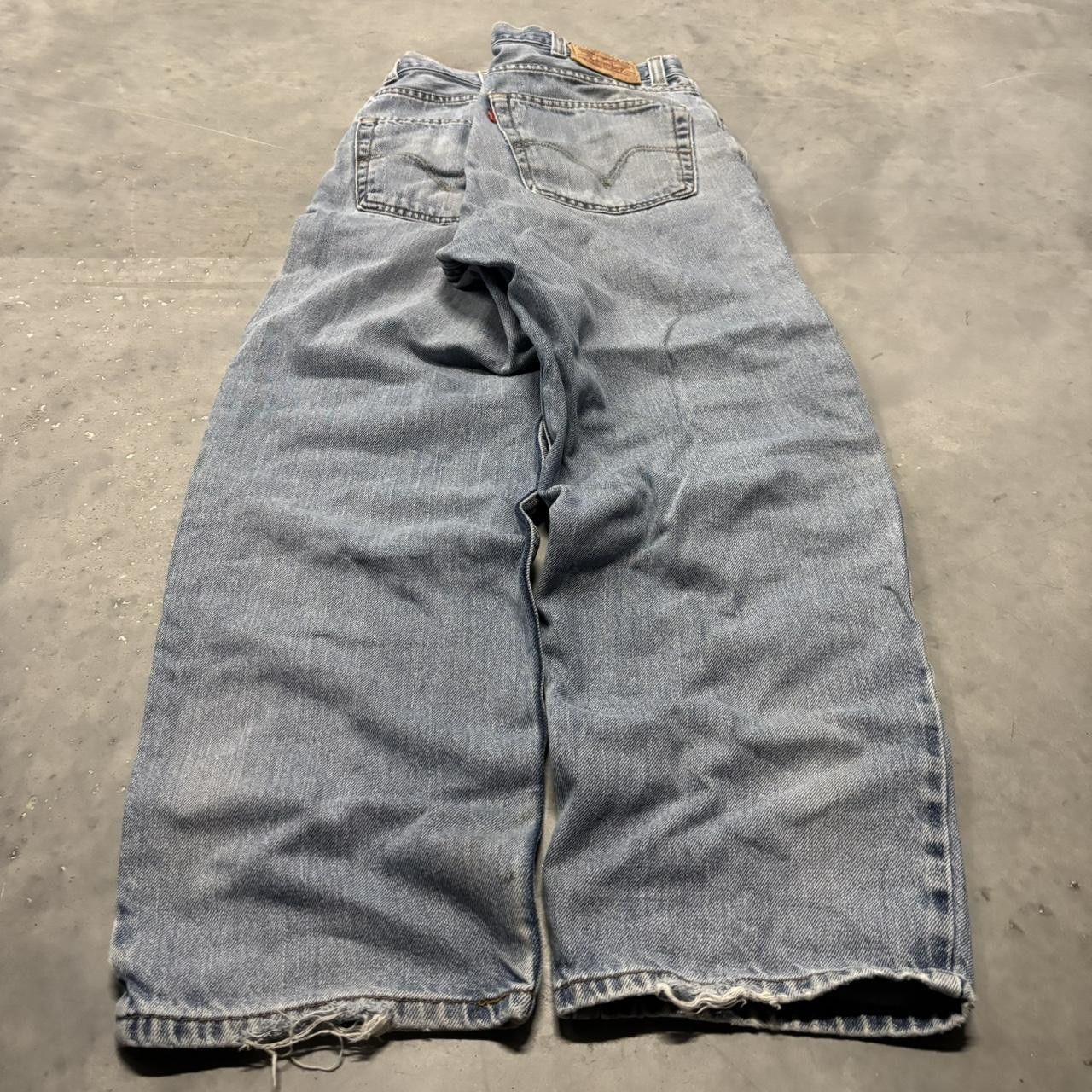 Levi's × Vintage Crazy Vintage Y2K/2000s Baggy Light Wash Levis Denim Jeans! Size US 36 / EU 52 - 4 Thumbnail