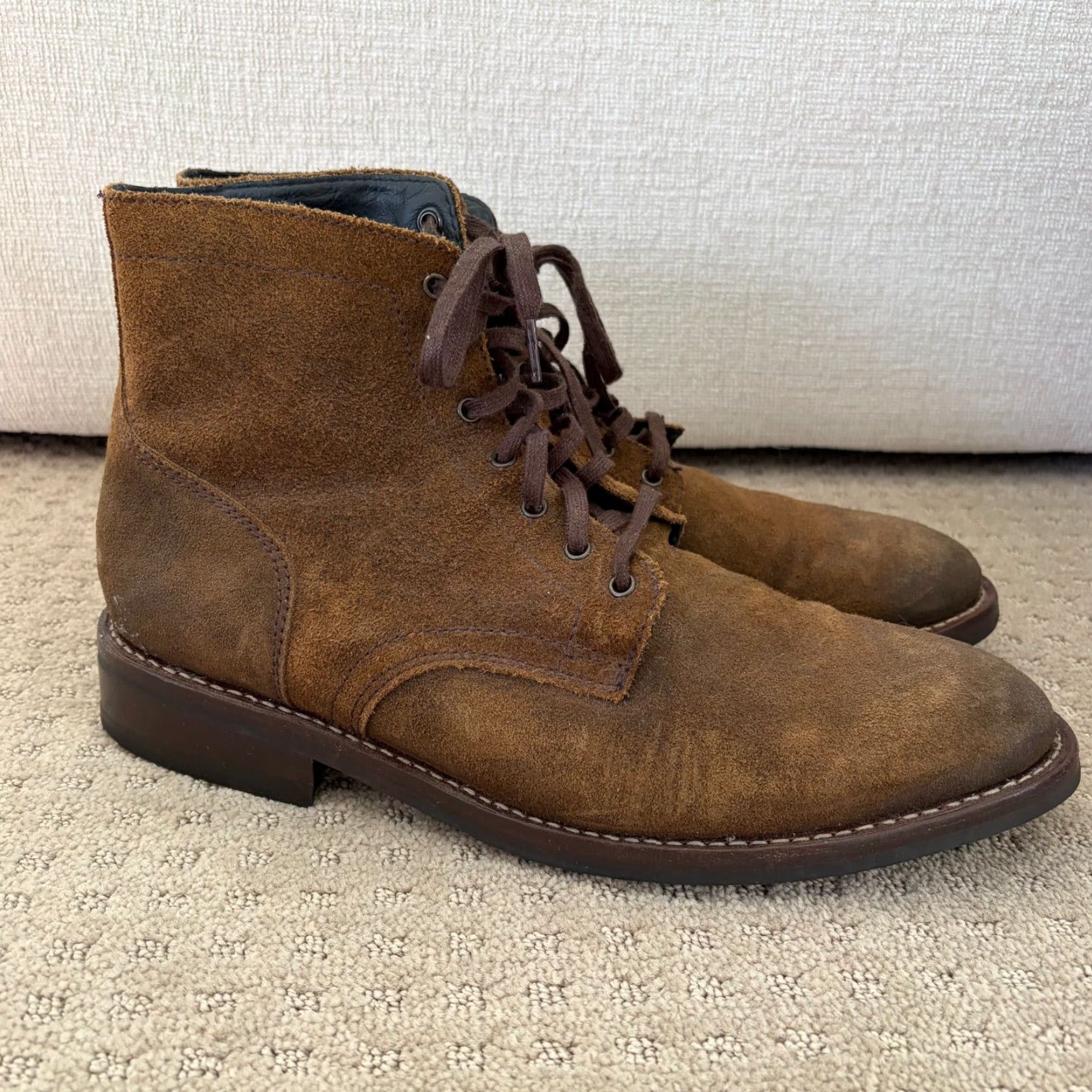 Thursday Boot Company Thursday Boot Company President Everyday Boots Mocha Suede Lace Up Men US 12 Size US 12 / EU 45 - 3 Thumbnail