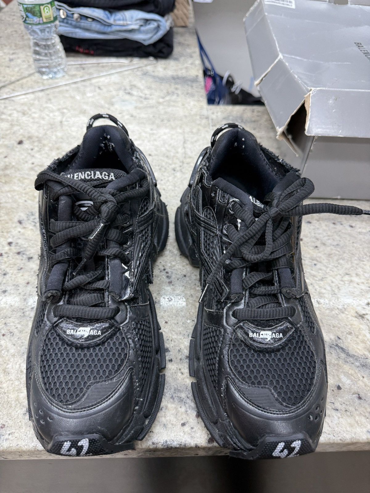 Balenciaga Balenciaga Black Track Runners Size US 9 / EU 42 - 3 Thumbnail